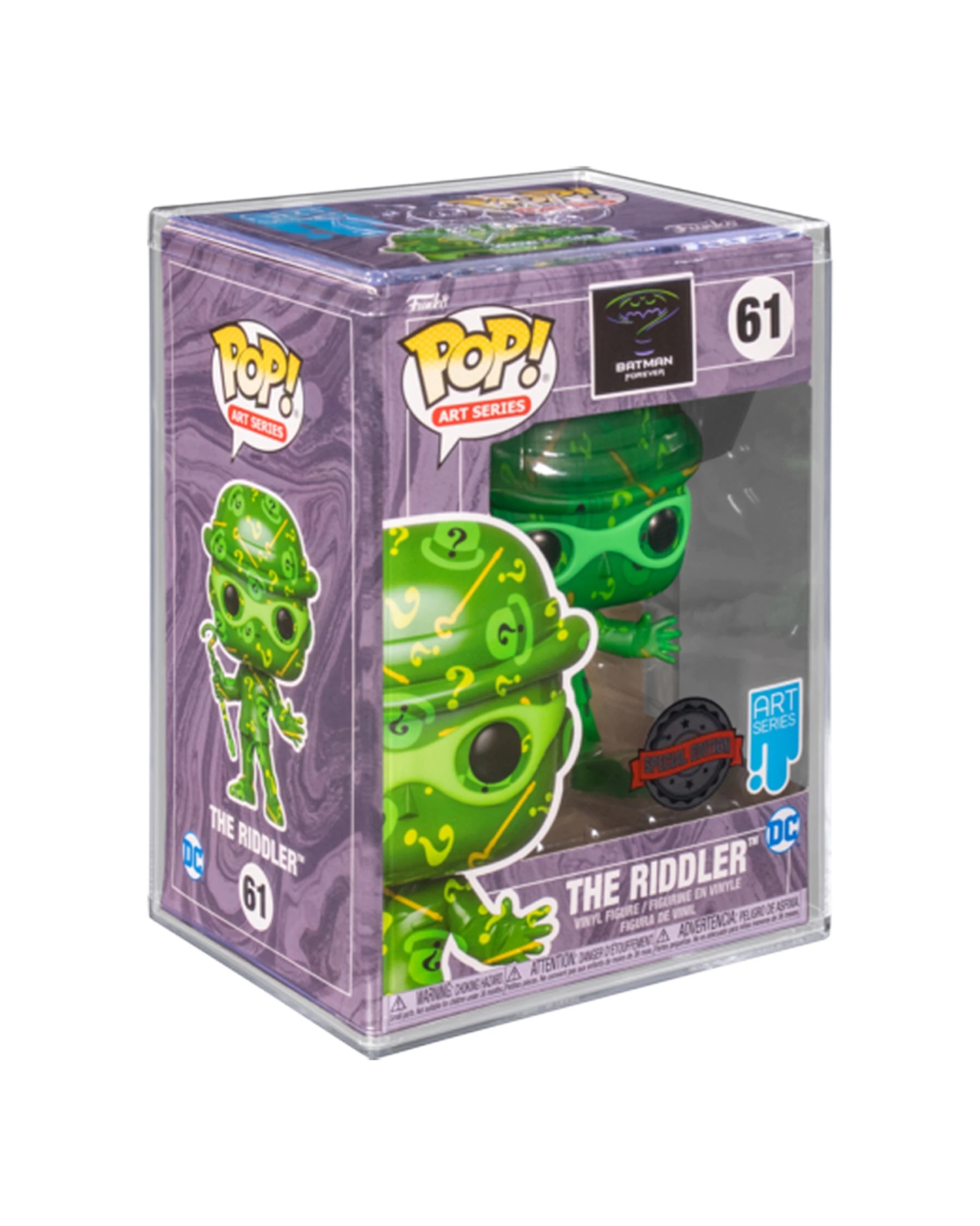 3 Pop The Riddler Special Edition Figurine - Artist Series - Batman Pop Vinyl - Green, 3 of 3