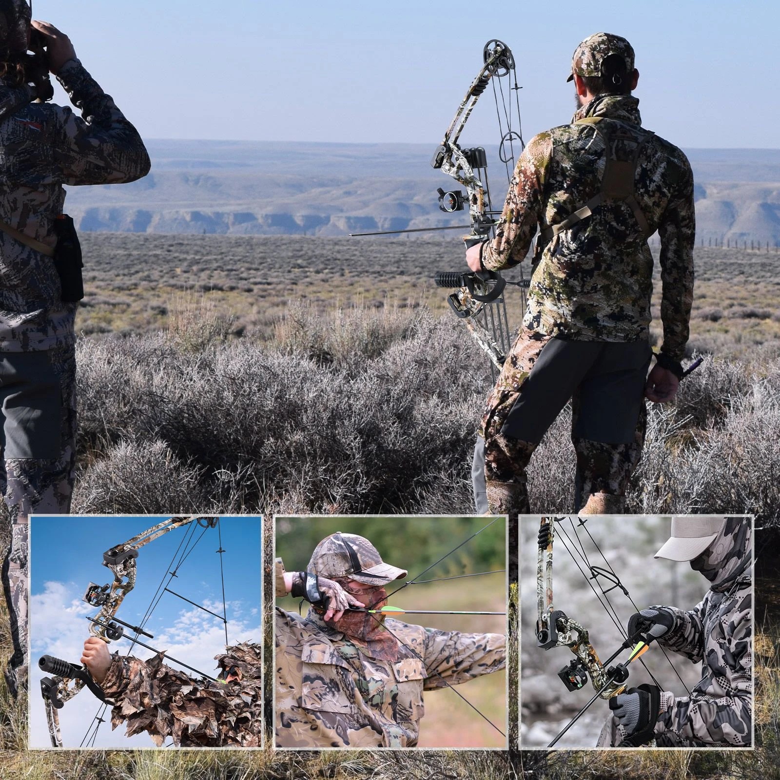 2 AUSWAY Compound Bow Arrow Archery Equipment Set Sports Hunting Target Shooting, 2 of 5