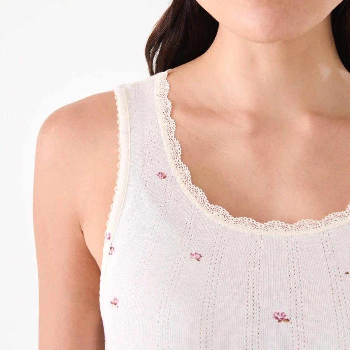 6 2 Pack Pointelle Vest Wntr Ditsy, 6 of 6