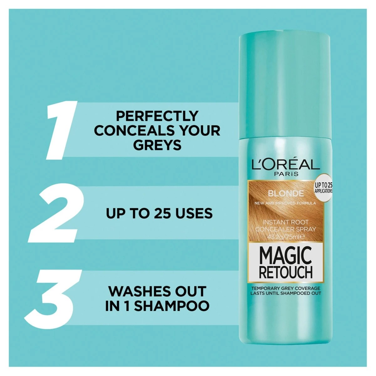 4 L'Oreal Paris Magic Retouch Instant Root Concealer Spray - Blonde, 4 of 6