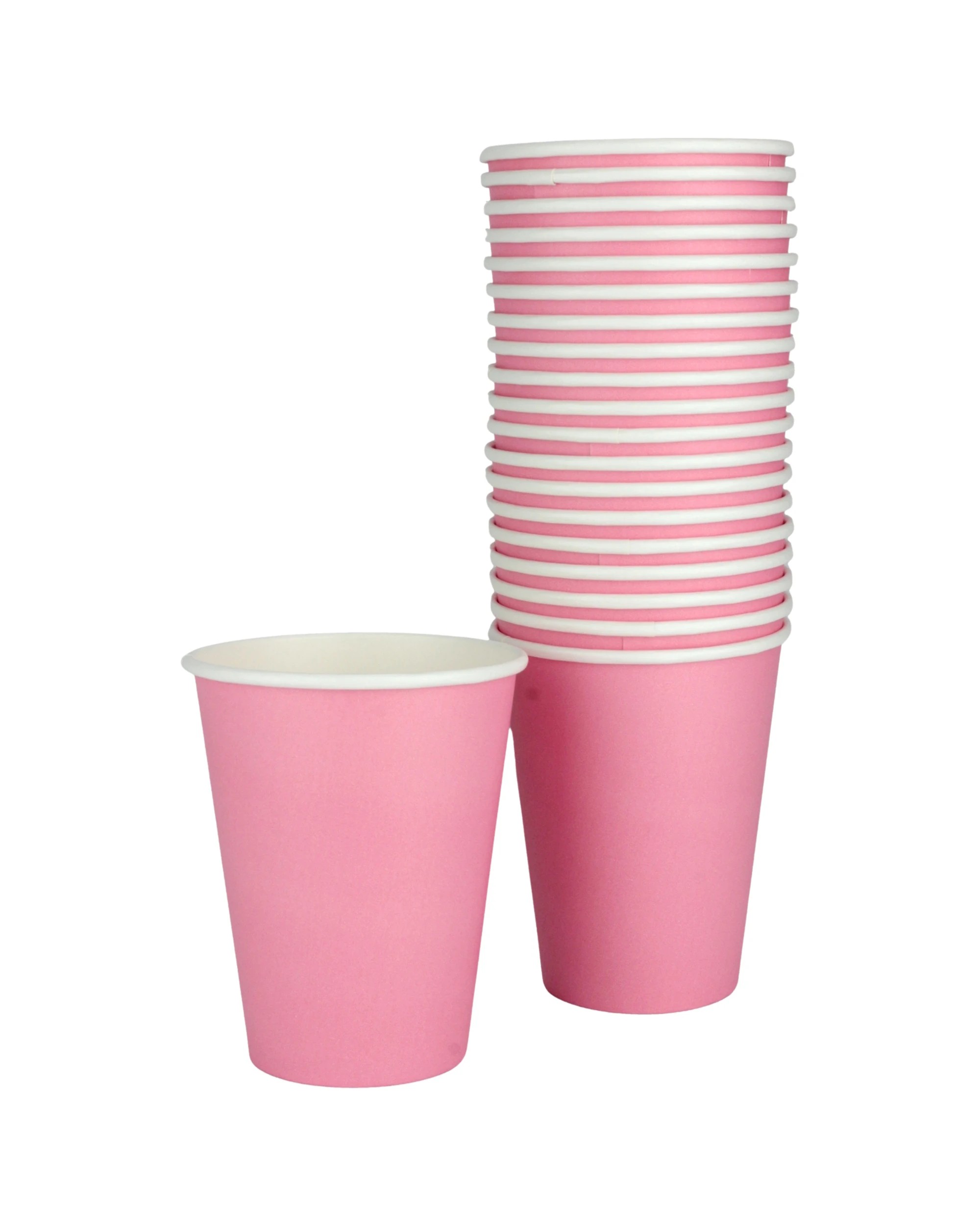 1 Amscan Paper Cups 354ml Pack of 20 - New Pink - New Pink, 1 of 3