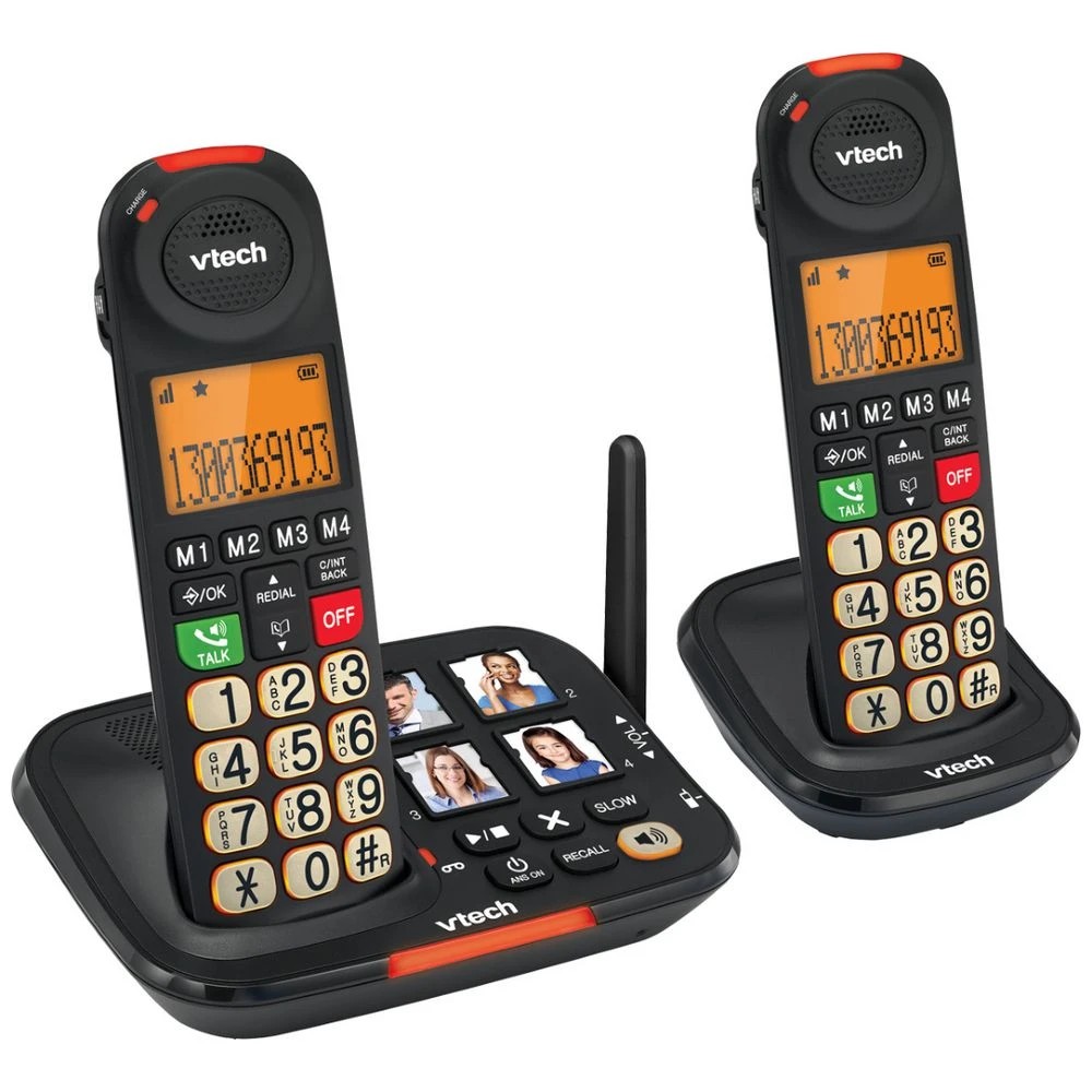 1 VTech Cordless Handset 25451B 2 Pack Black, 1 of 1