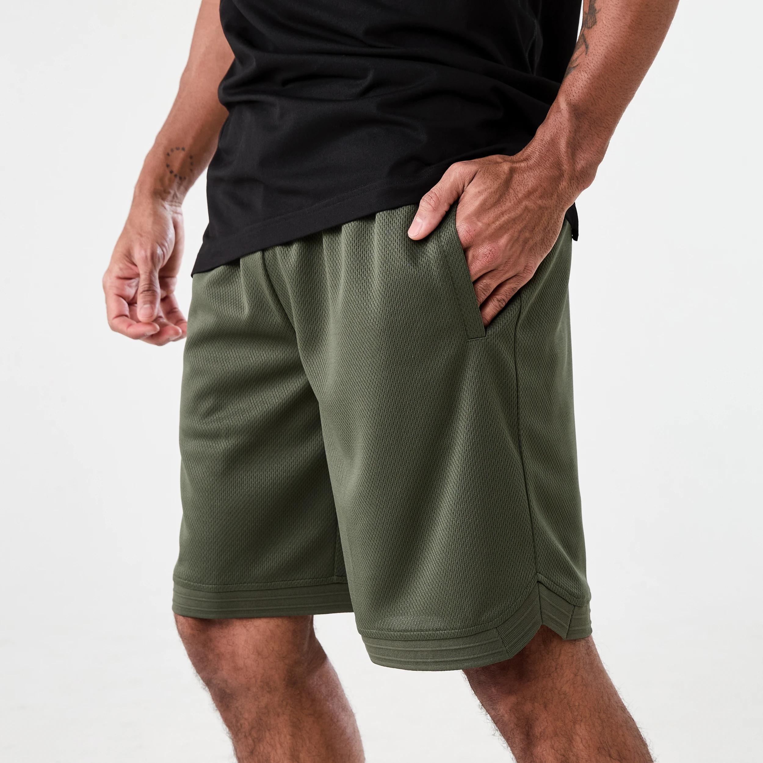 2 Active Mens Relaxed Basketball Shorts DEEPEST GREEN, 2 of 7