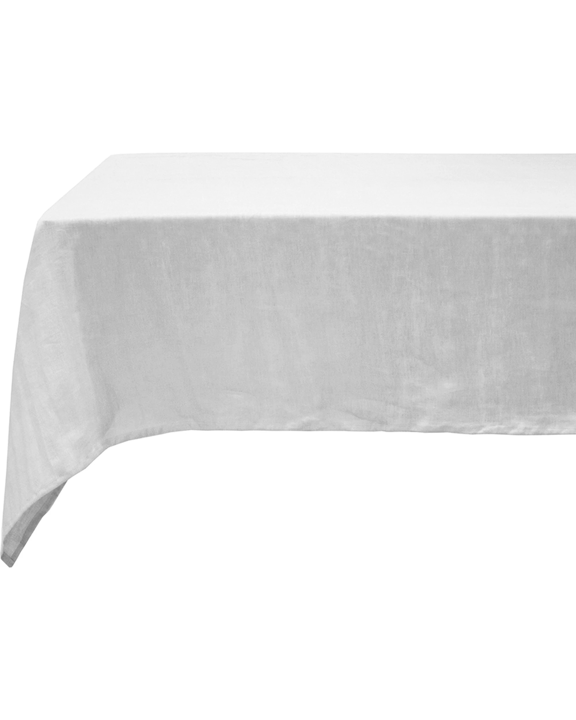 1 Bambury Tableware/Dinnerware Linen Tablecloth 150x275cm - Silver, 1 of 5