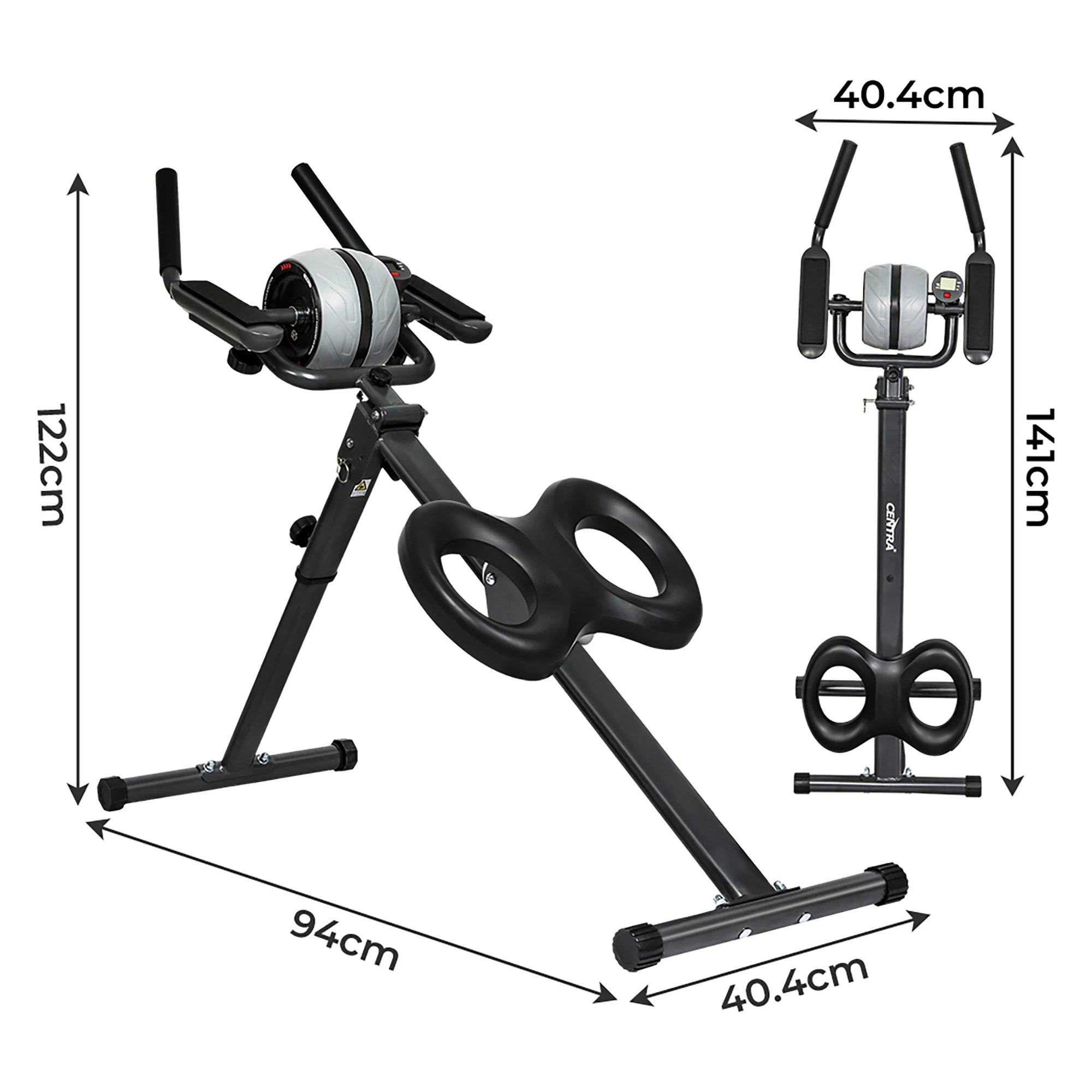 3 Centra Ab Crunch Machine Roller Wheel Abdominal Exerciser Gym Workout Equipment, 3 of 9