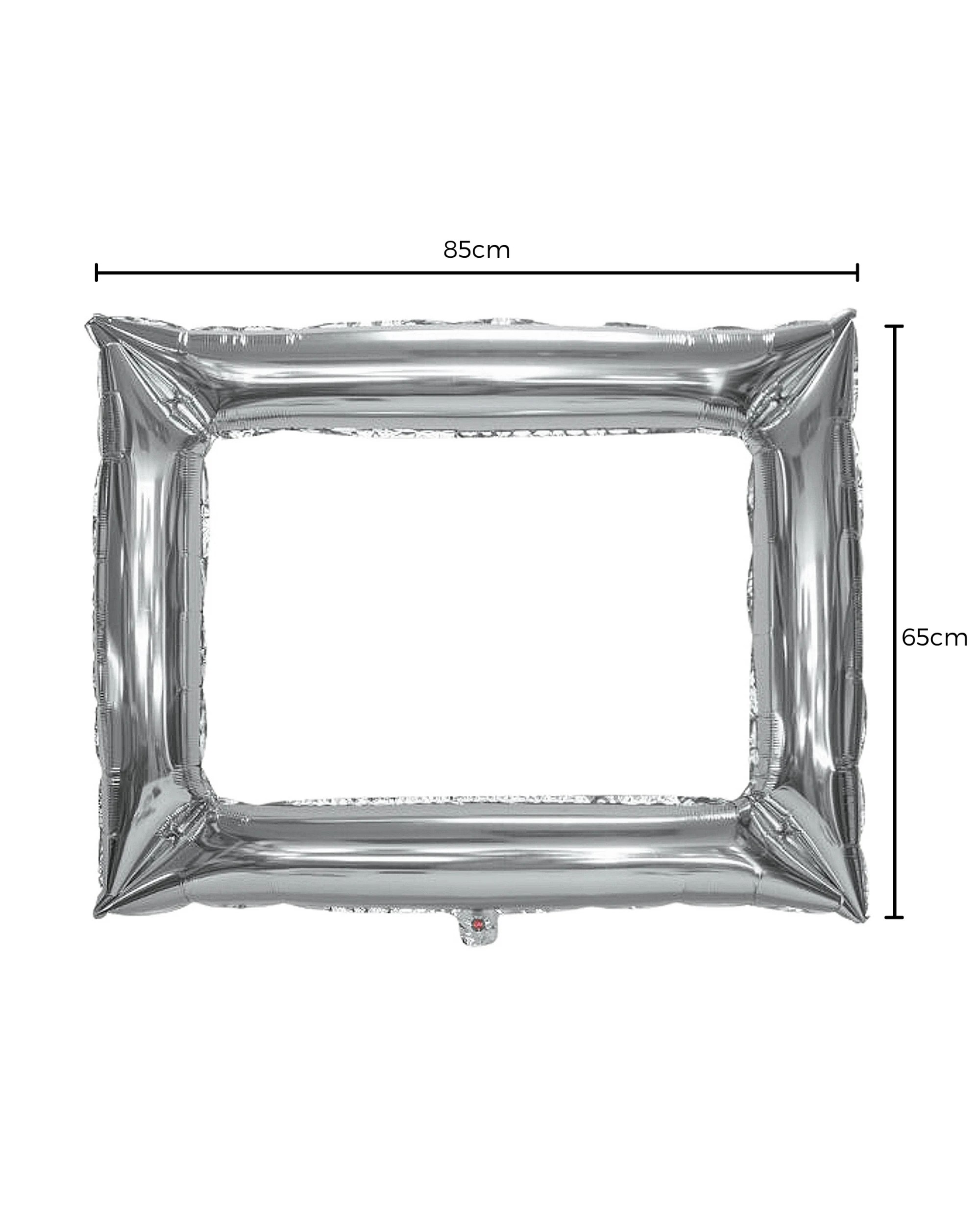 2 Party Maker Photo Frame Air Fill Foil Balloon - Silver, 2 of 3