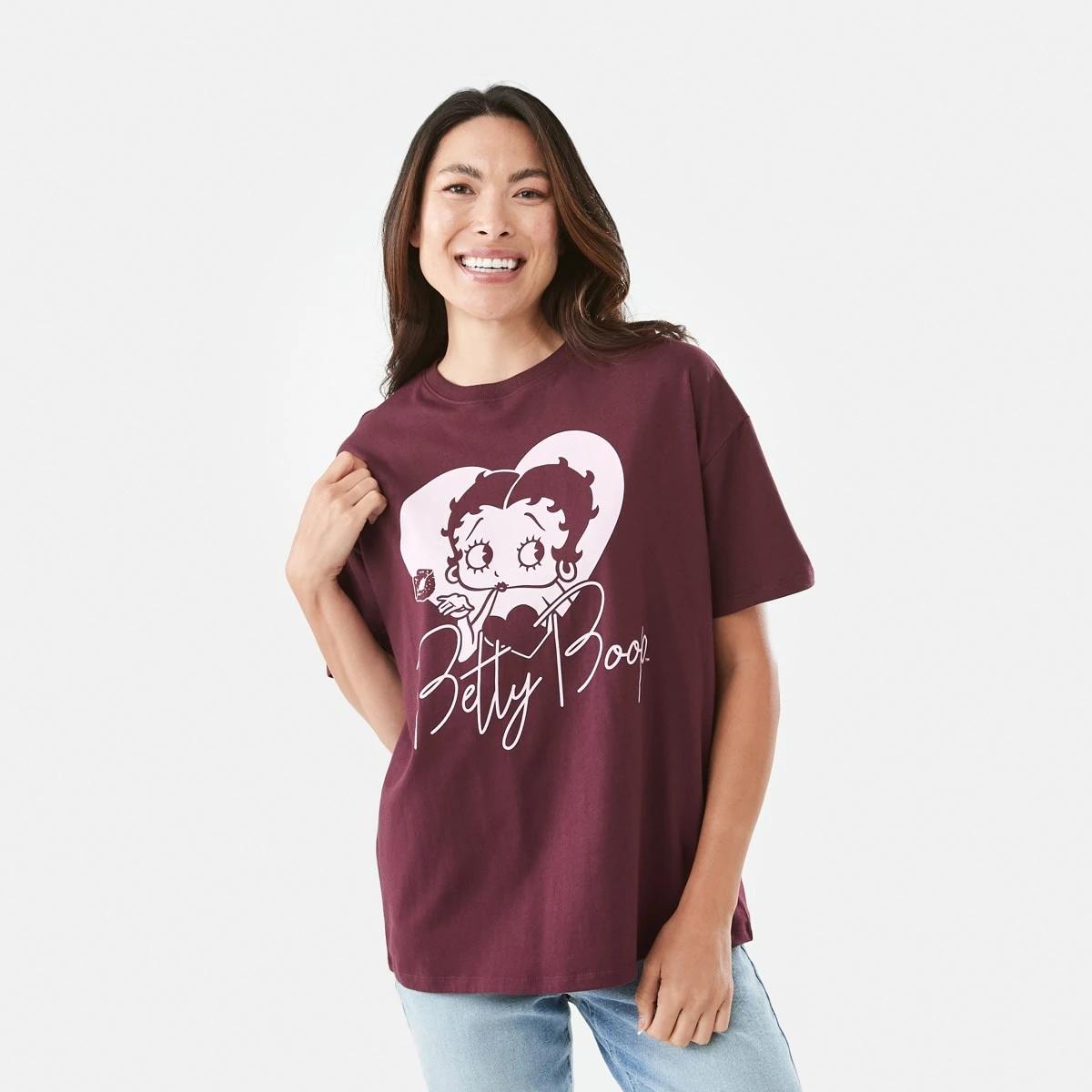 1 Betty Boop License Short Sleeve T-shirt Betty, 1 of 6