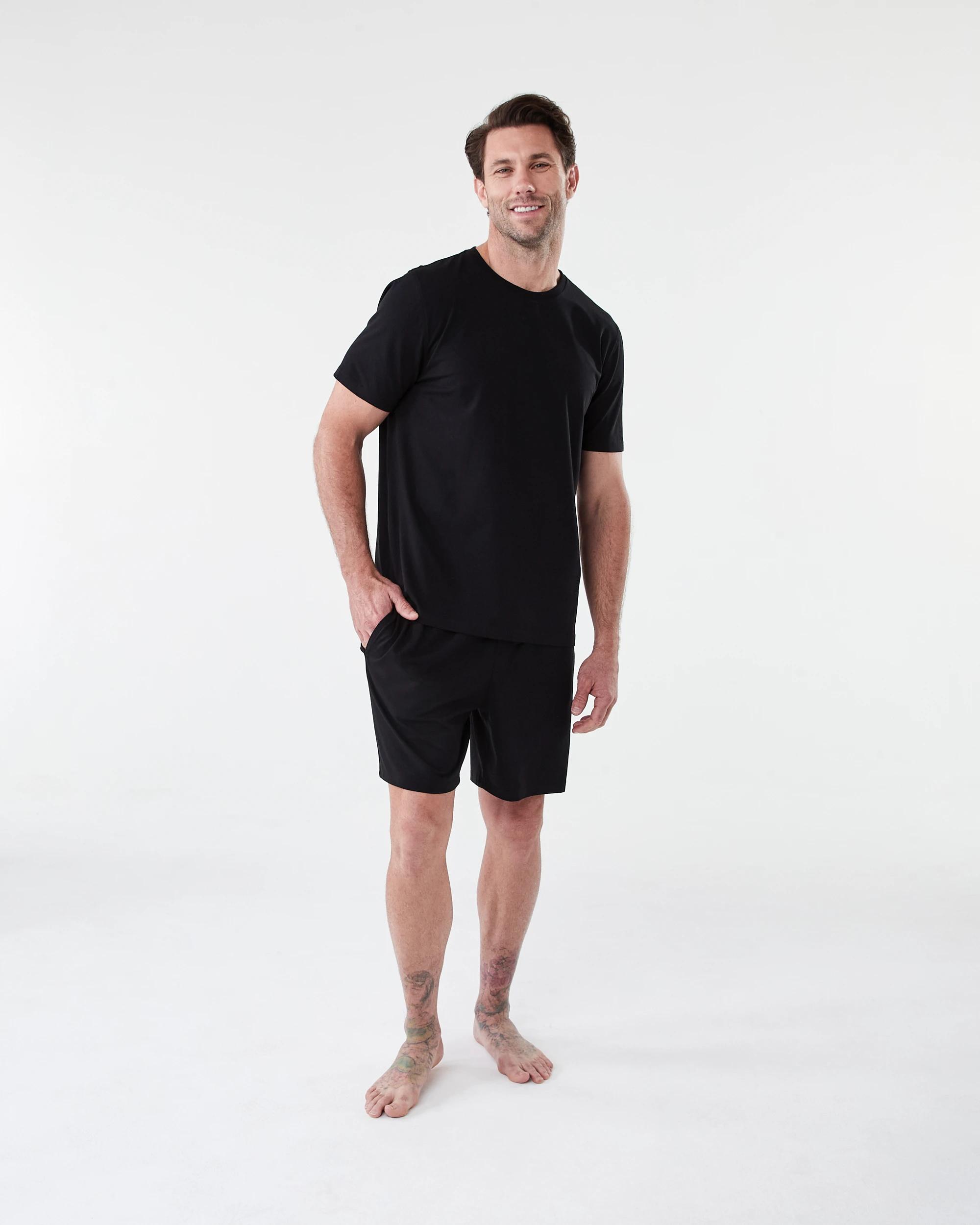 7 Cotton Elastane Sleep Shorts BLACK, 7 of 7