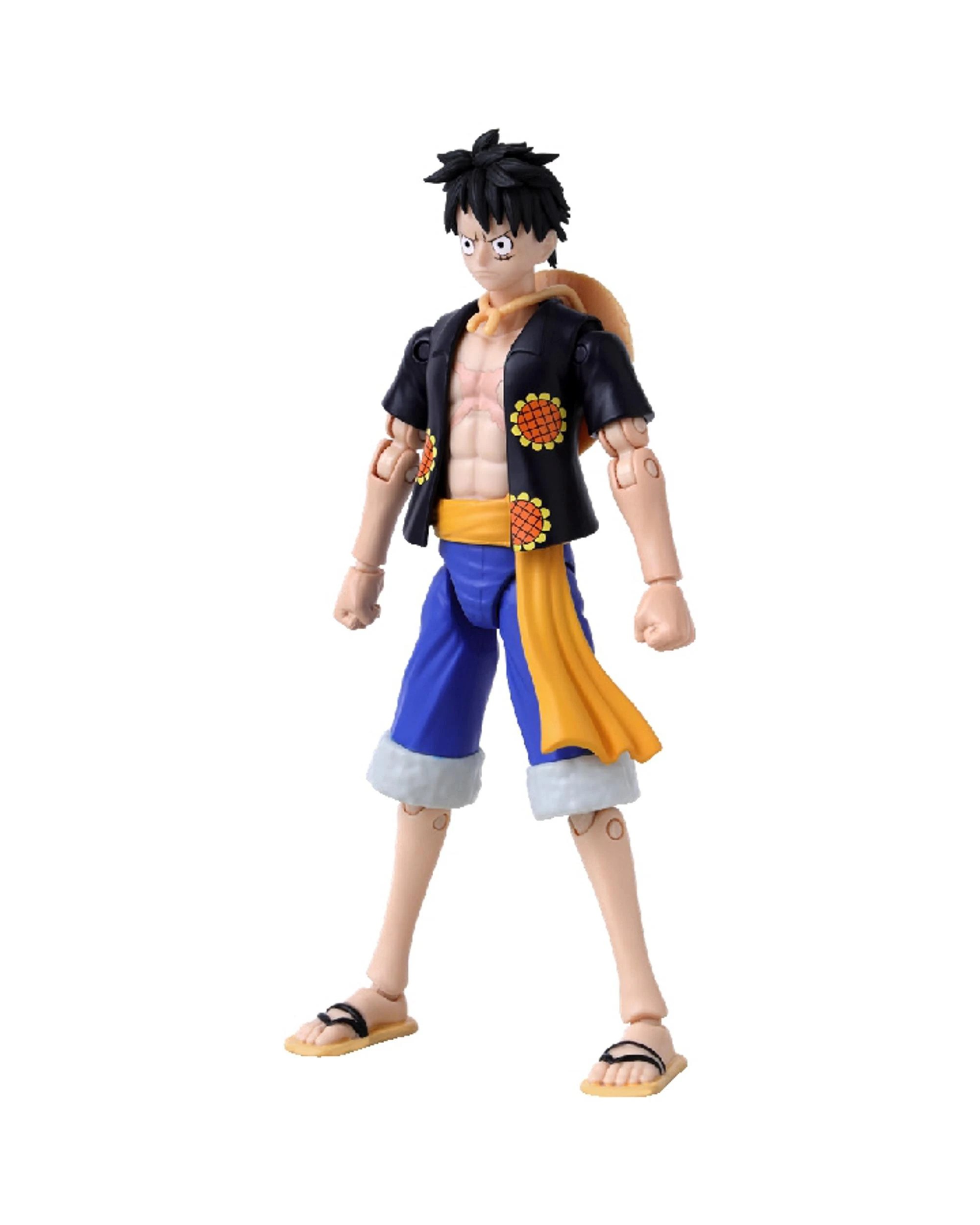 5 Bandai Anime Heroes One Piece Monkey D Luffy Dressrosa Version Figure, 5 of 6