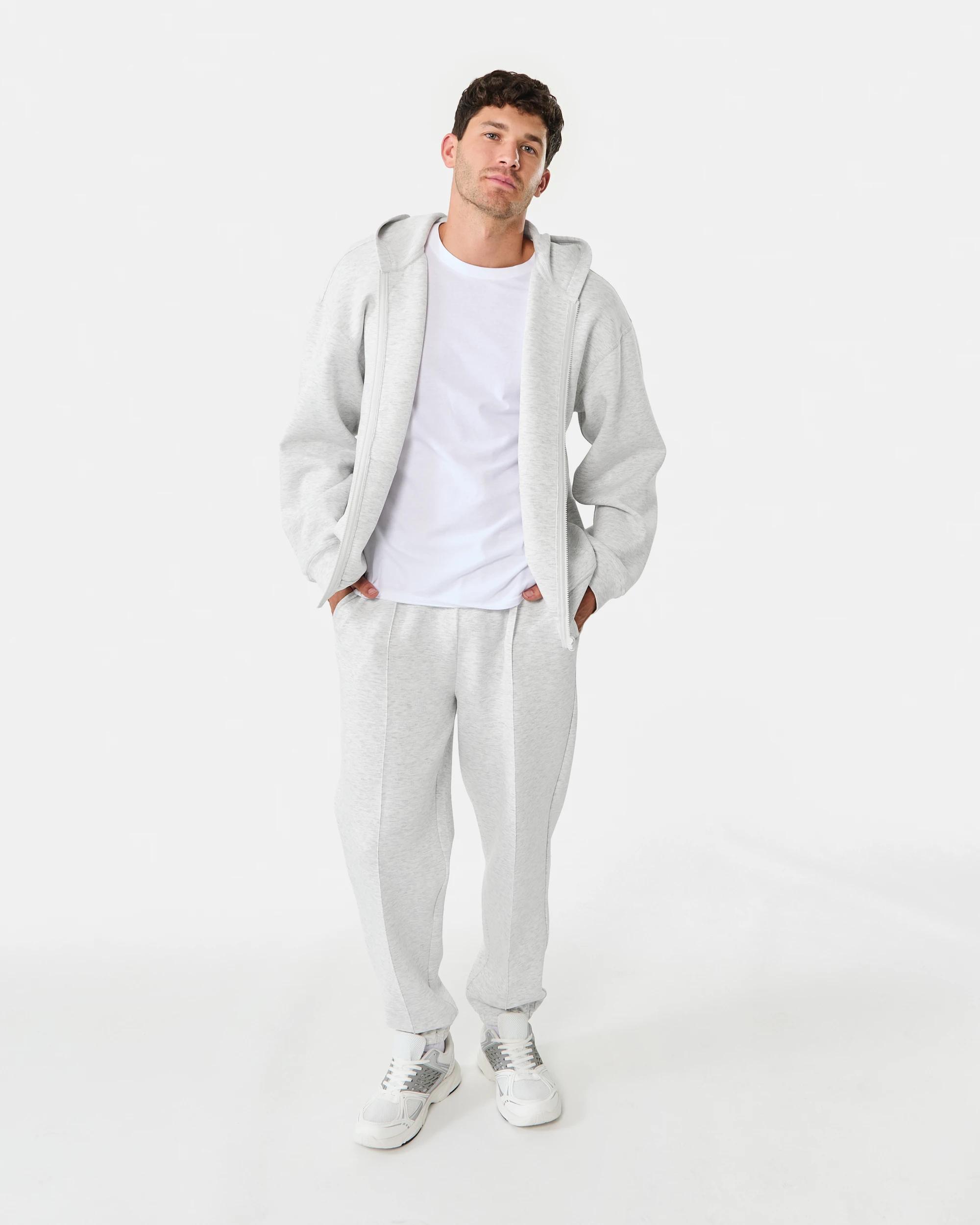 2 Oversized Scuba Zip Through Sweatshirt Ice Marle, 2 of 8