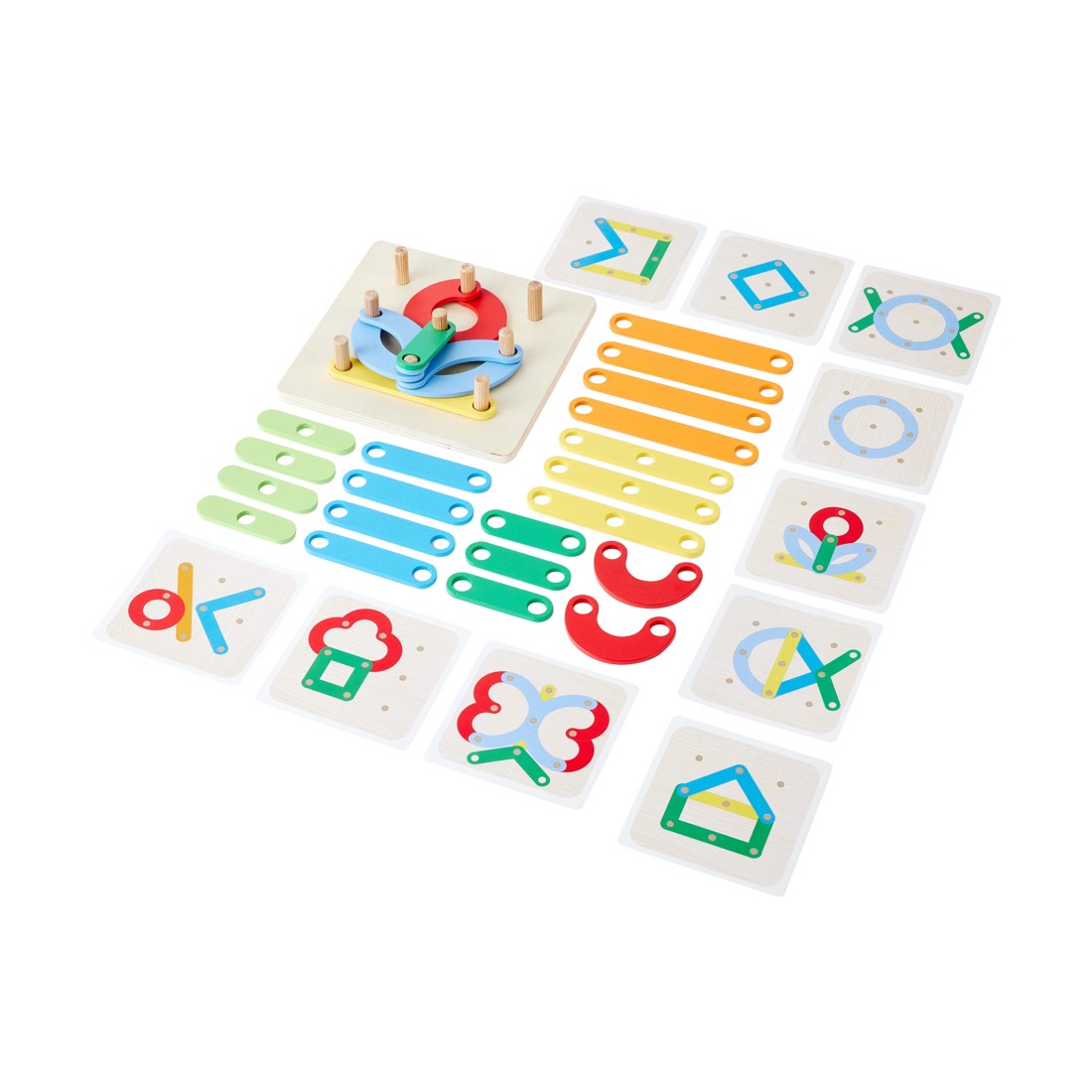 2 Wooden Play Letter and Number Peg Puzzle, 2 of 6