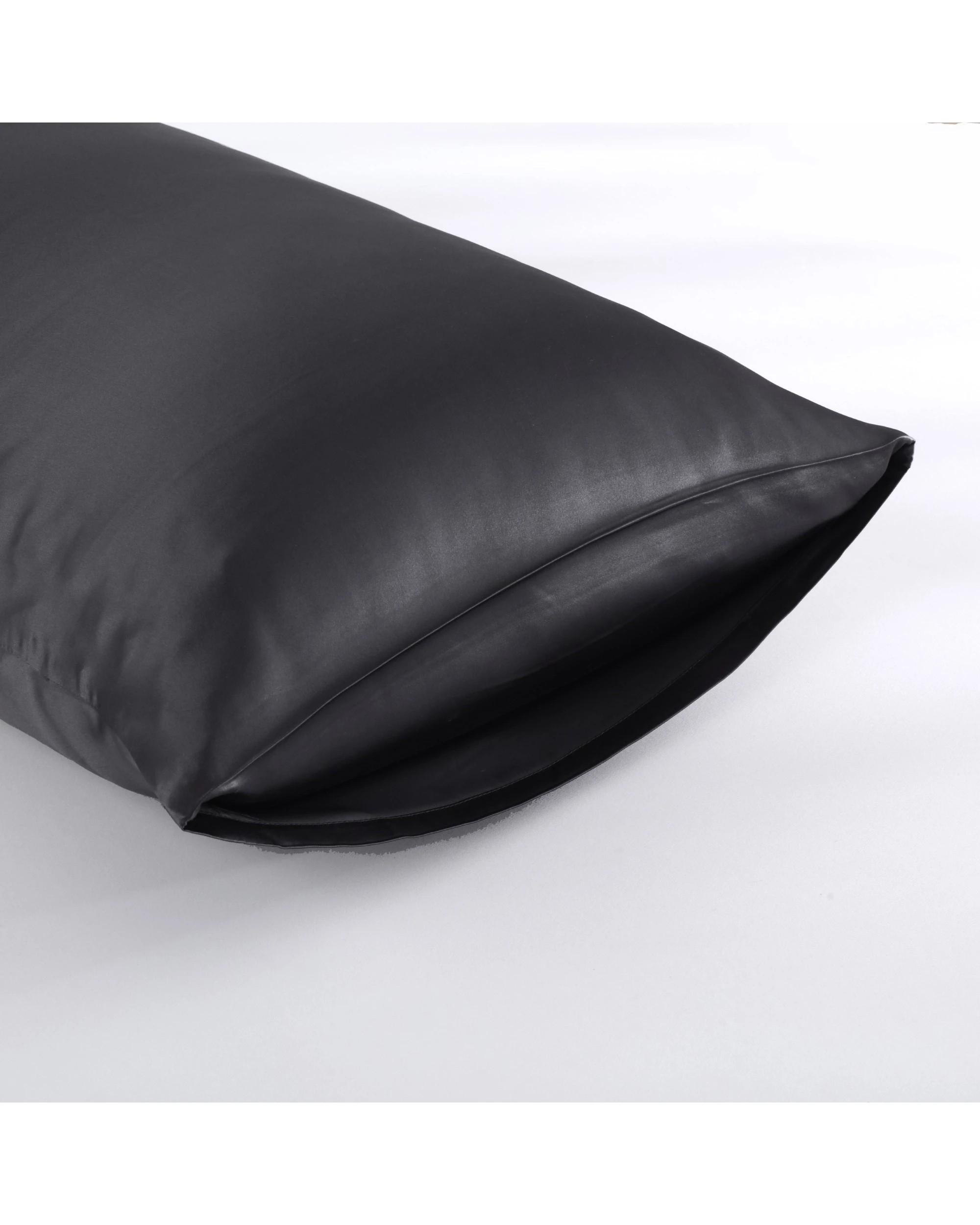 3 Natural Home Luxe Mulberry Silk Pillowcase 25 Momme King Pillowcase 48x90cm Twin Pack - Charcoal, 3 of 5