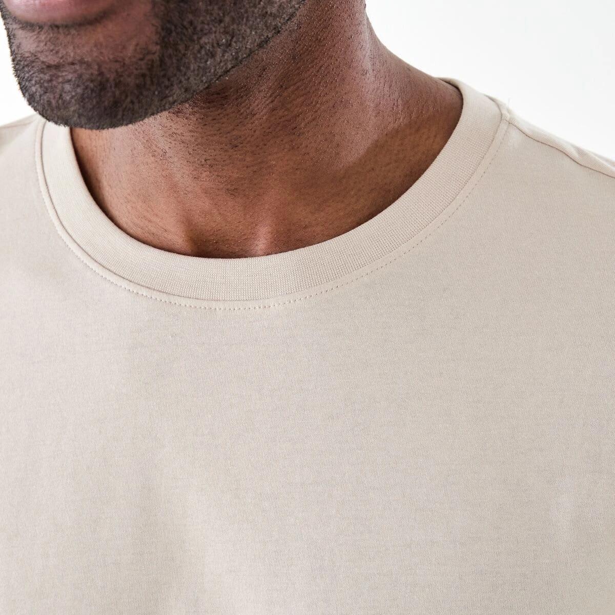 5 Australian Grown Cotton Longline T-shirt NEUTRAL, 5 of 6