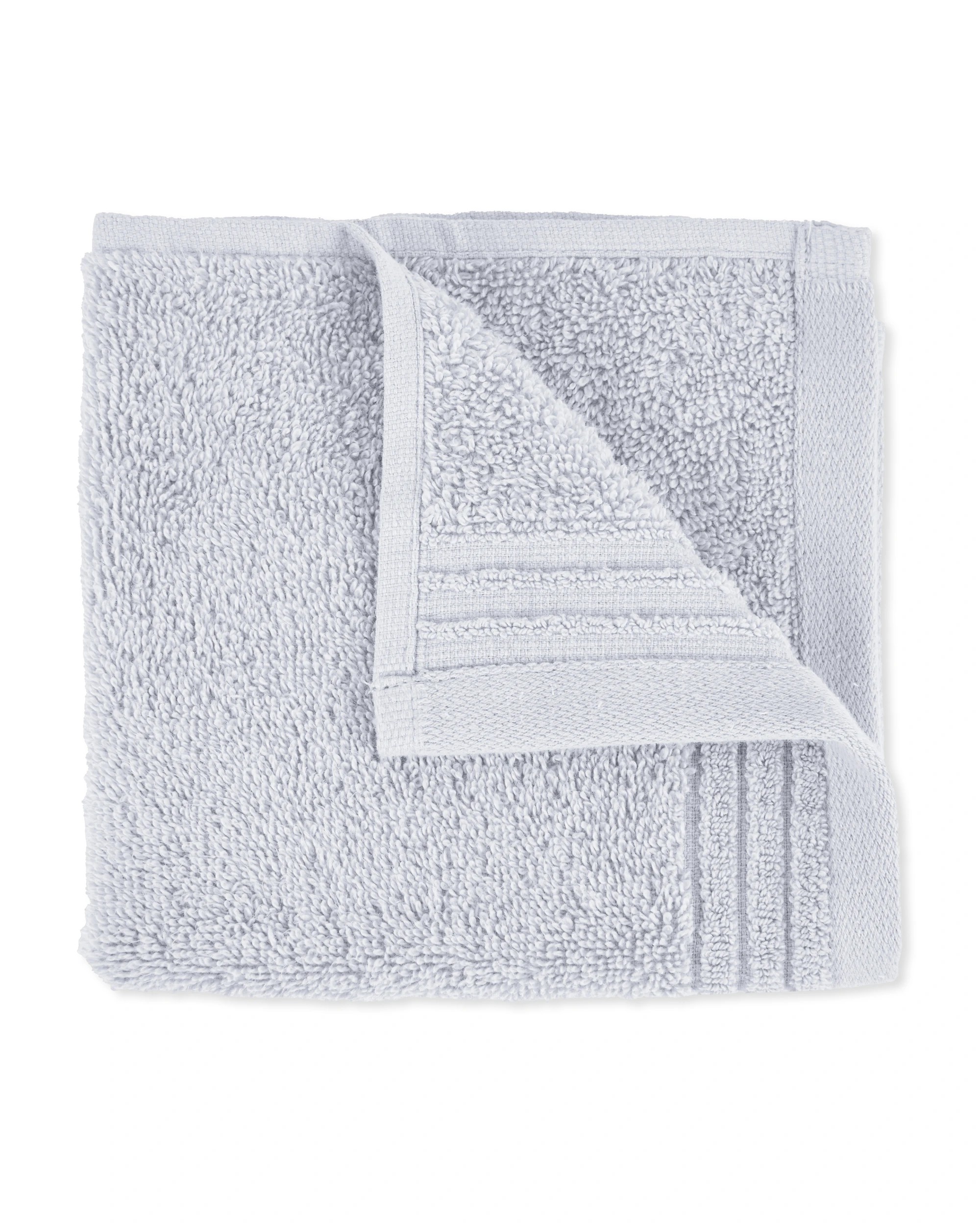 1 Edan Cotton Face Washer - Silver Look, 1 of 5