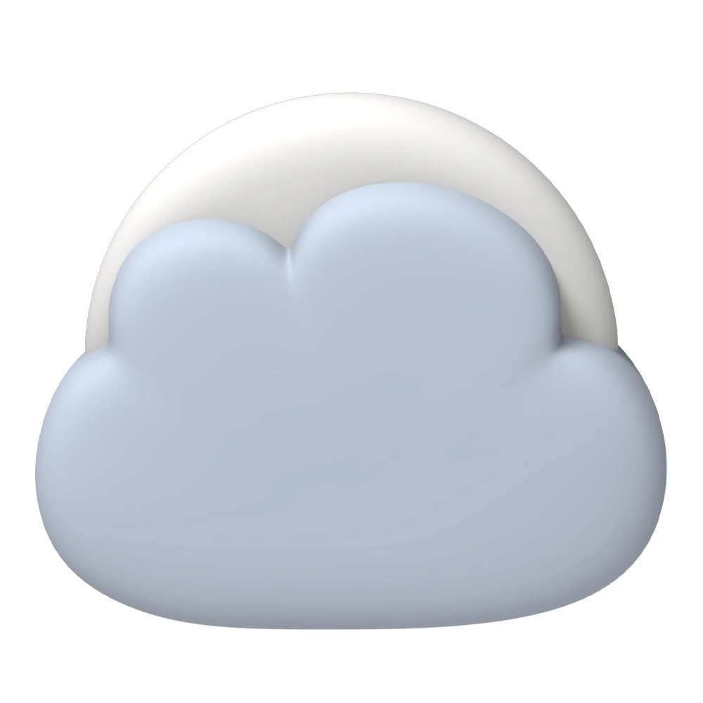 1 Kreafunk Kids Cloudy Lamp - Blue, 1 of 4