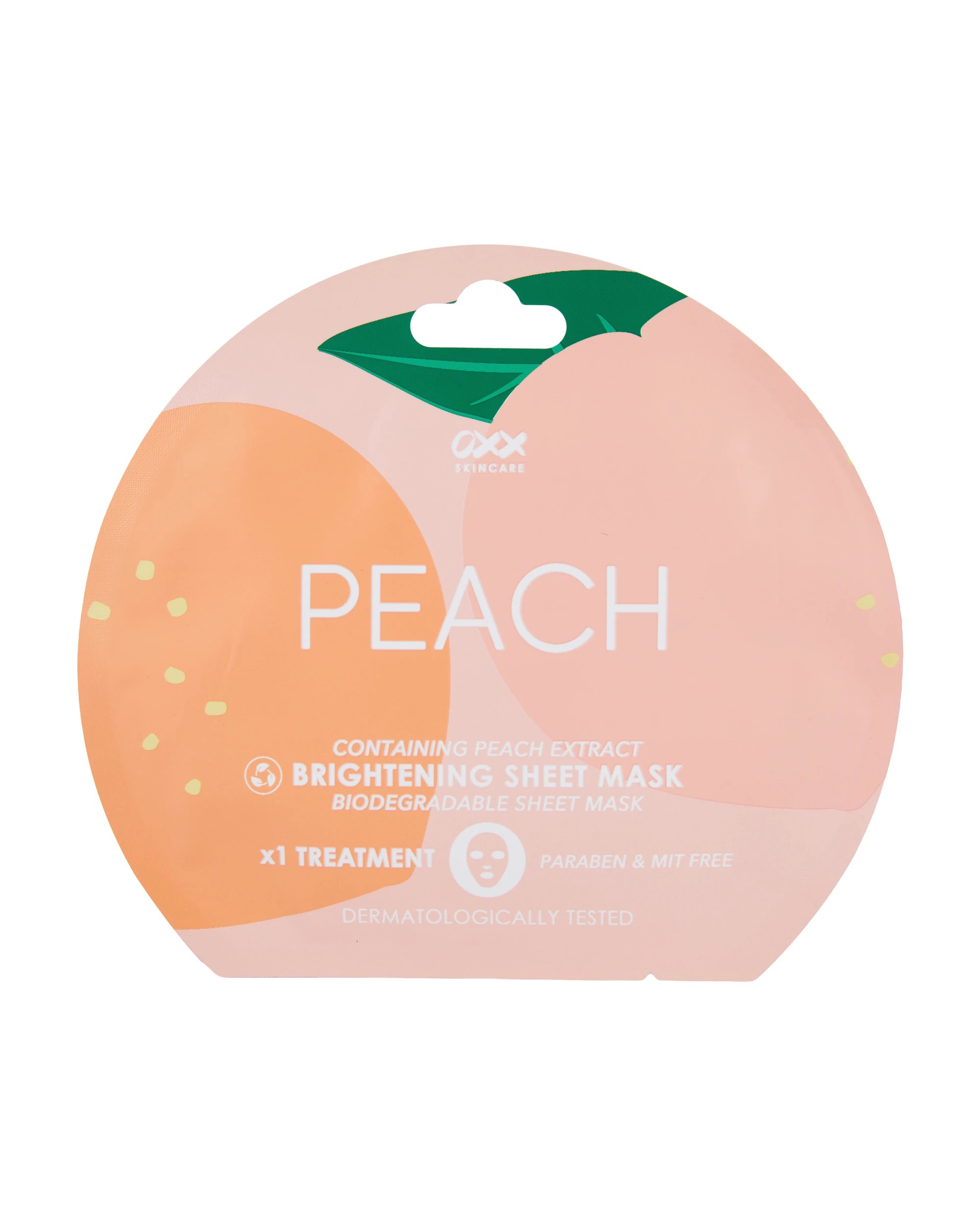 1 OXX Skincare Brightening Sheet Mask - Peach Extract, 1 of 2