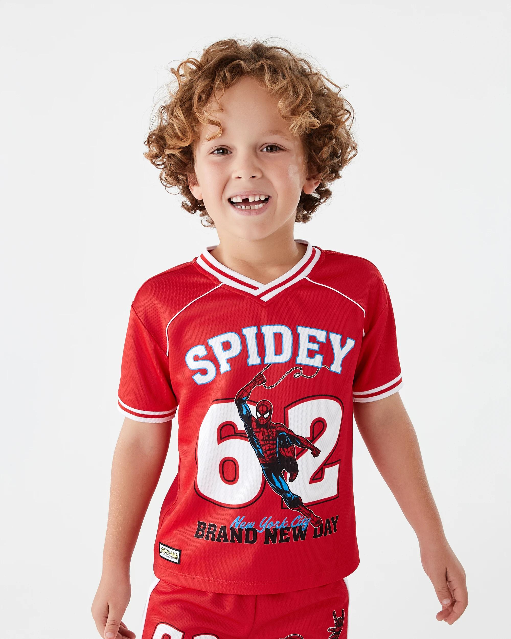 1 Spider-Man License Oversized Mesh T-shirt Spiderman, 1 of 8