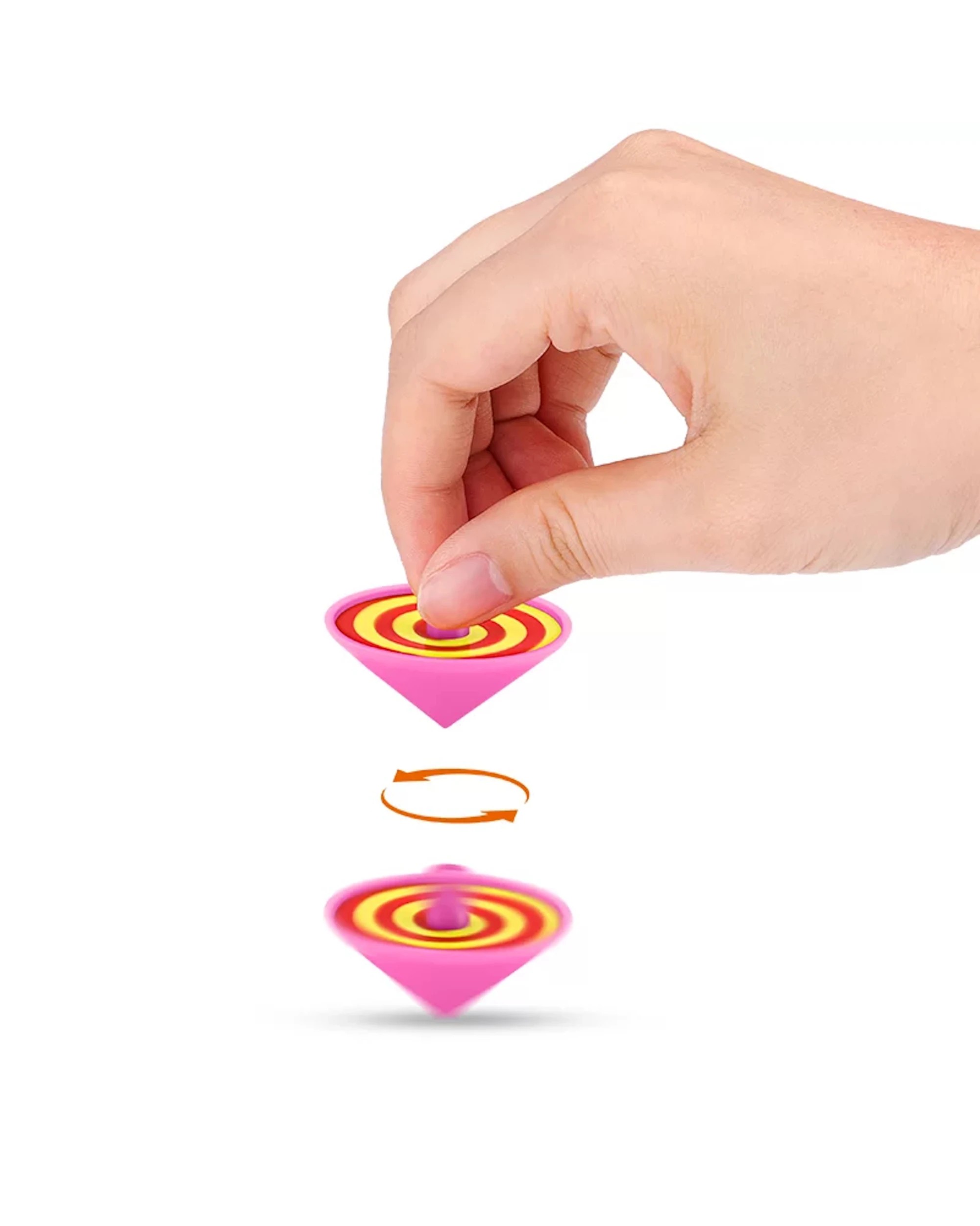 2 Partyrama Assorted Coloured Spin Tops Pack of 8, 2 of 4