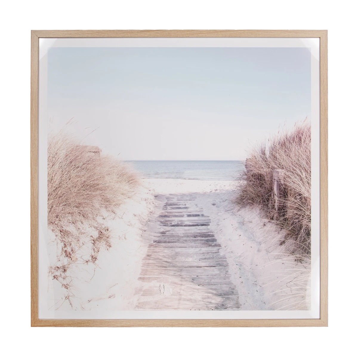 1 To The Beach Framed Print - 80cm x 80cm, 1 of 5