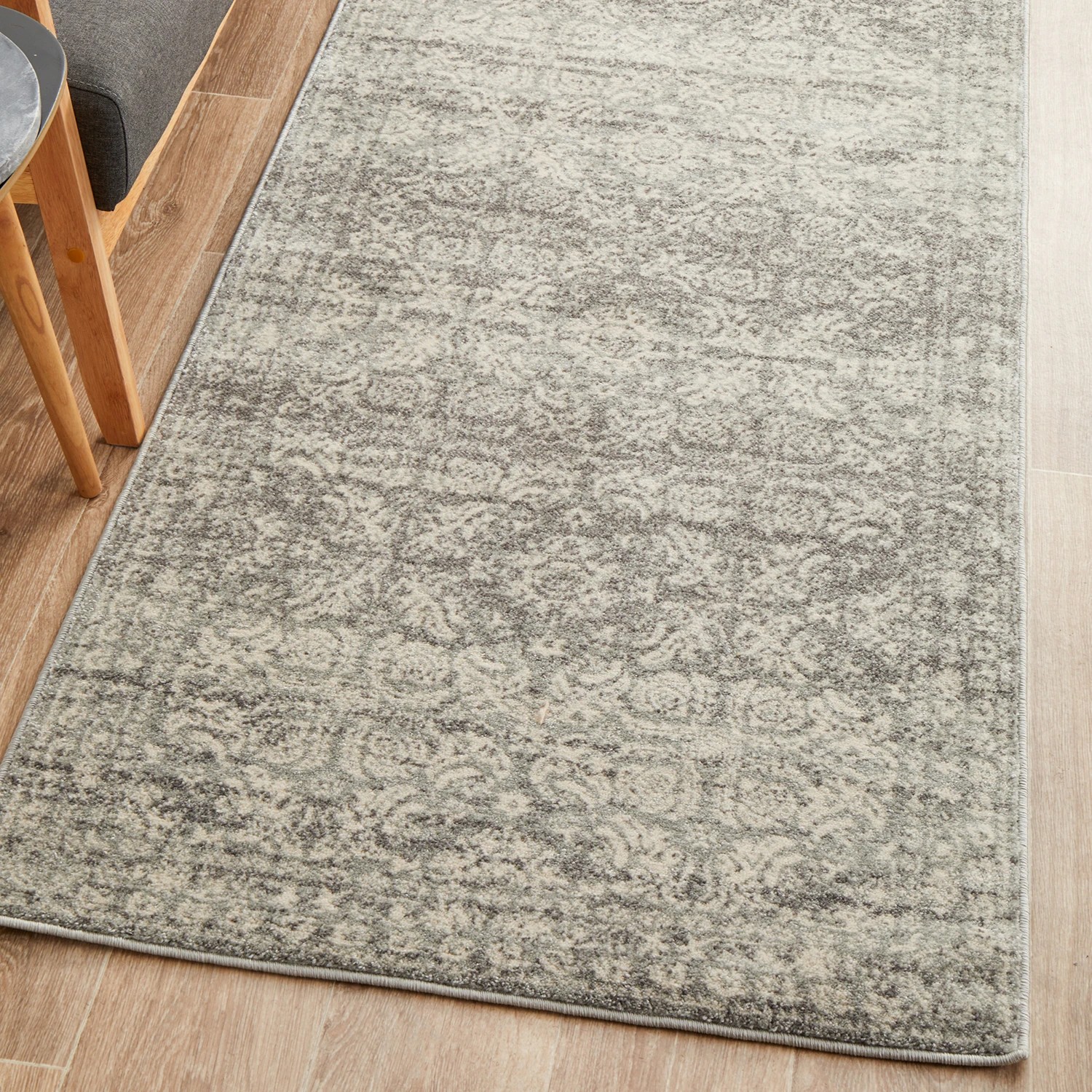4 Common Ground Rugs Phantom 358 500x80cm - Extra Large Runner Power Loomed Pet Friendly Rug - Silver, 4 of 9