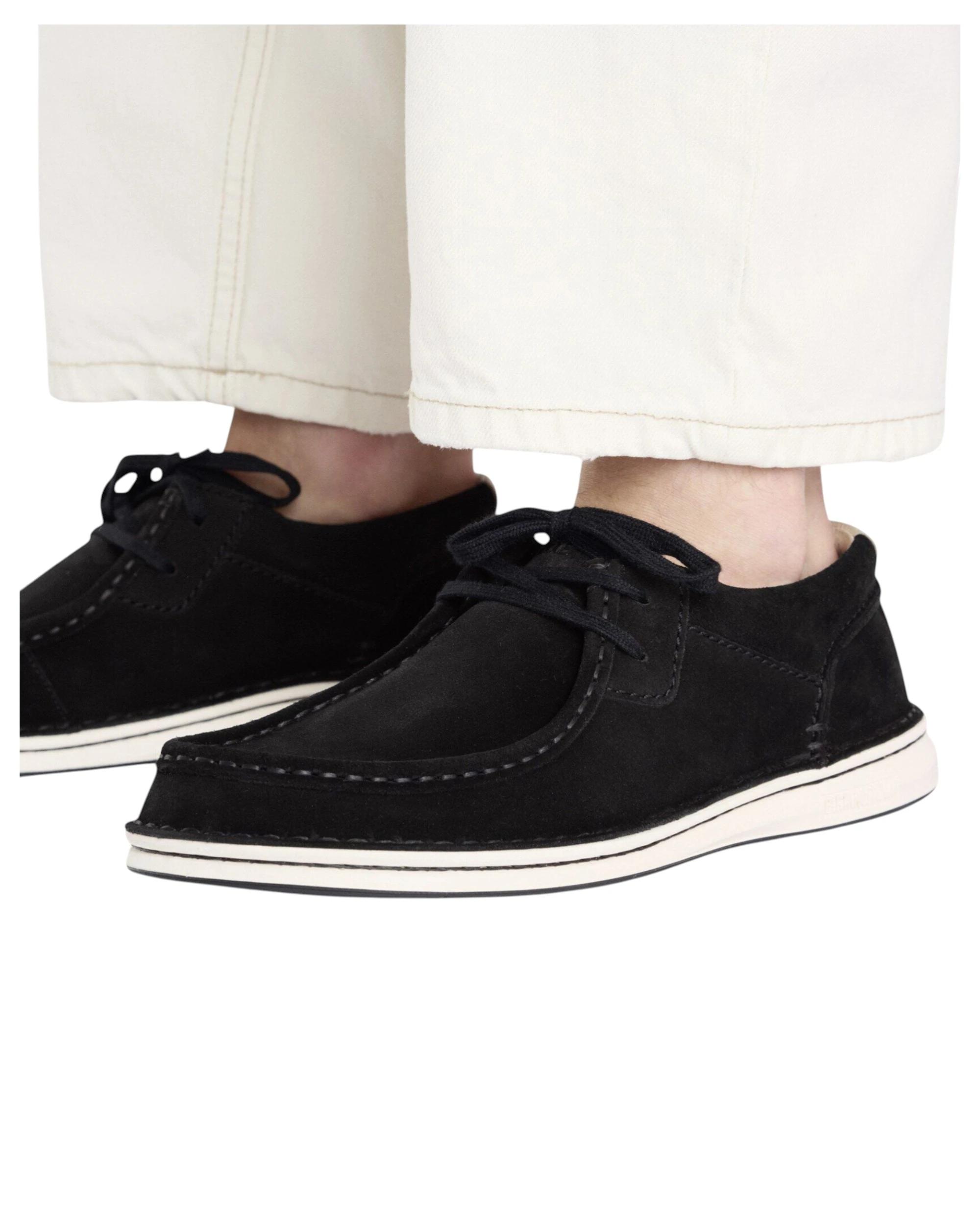 6 Birkenstock Mens Pasadena Suede Leather Casual Sneaker BLACK, 6 of 7