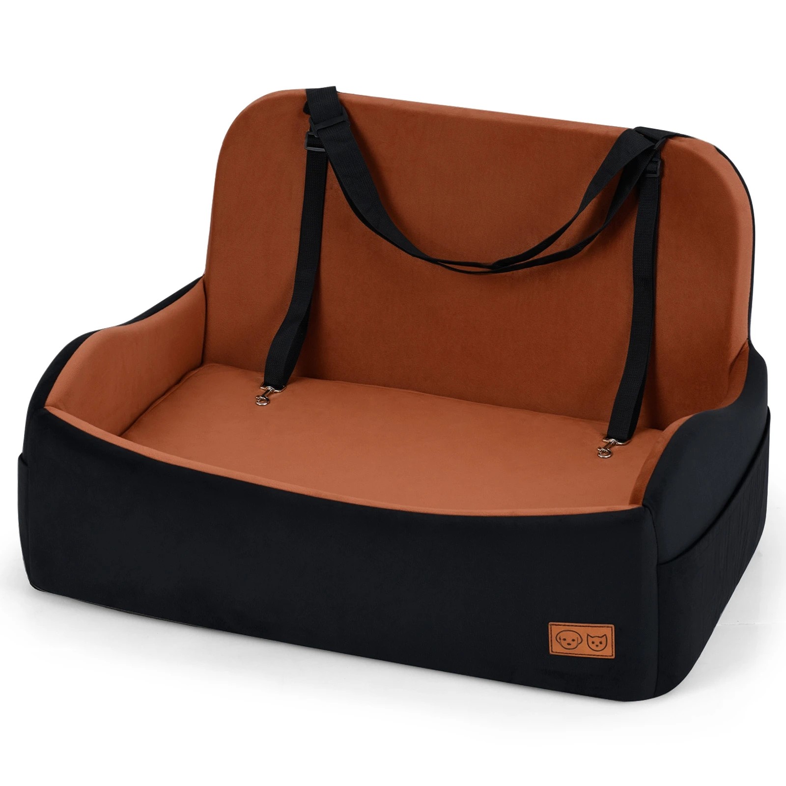 1 Costway Dog Booster Car Seat Detachable Elevated Pet Seat for M Dogs, 1 of 3