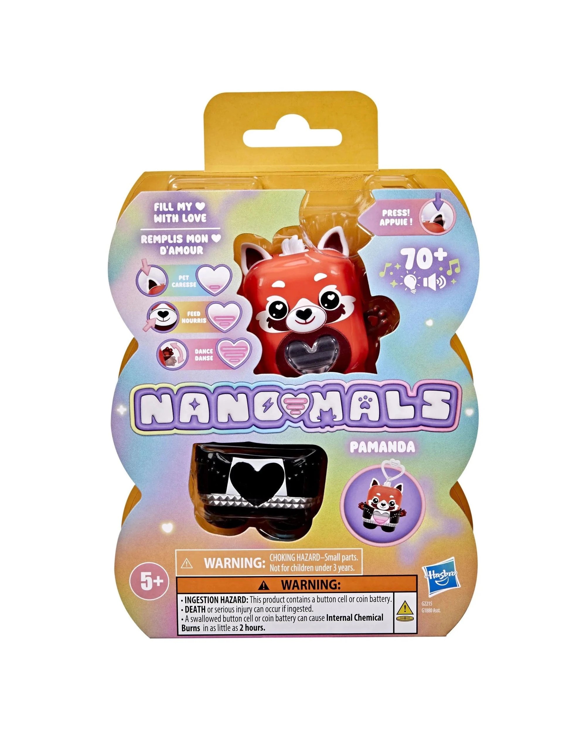 3 Hasbro Nano-Mals Pamanda the Red Panda Electronic Fidget Pet, 3 of 6