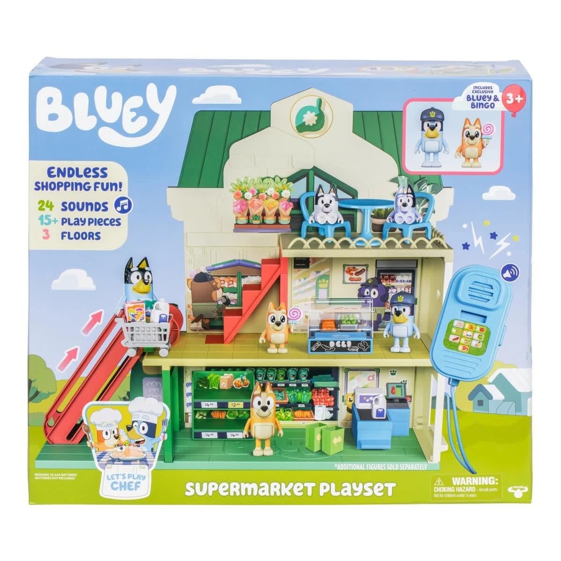 1 Bluey Supermarket Playset, 1 of 10