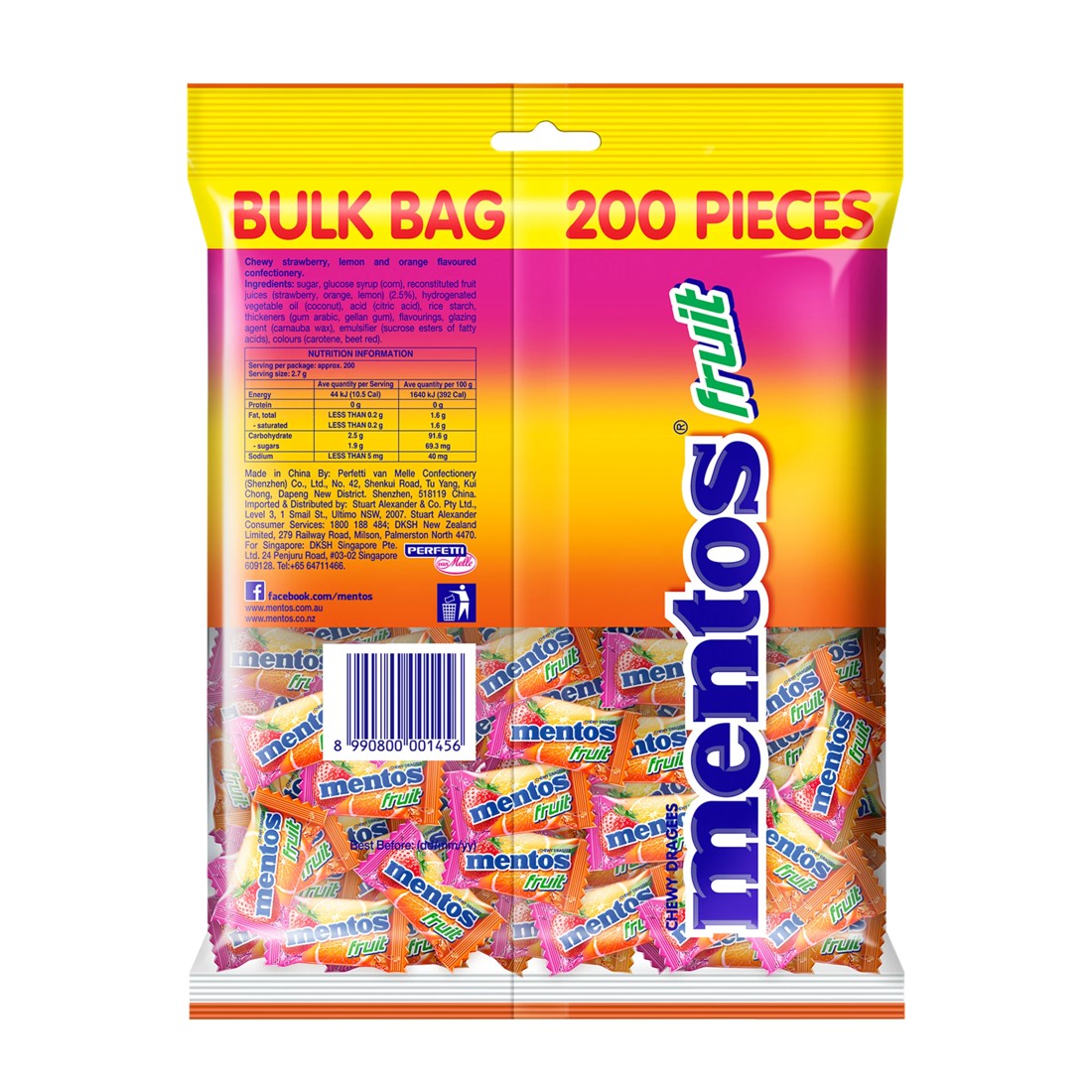2 200 Piece Mentos Bulk Bag - Mint, 2 of 3