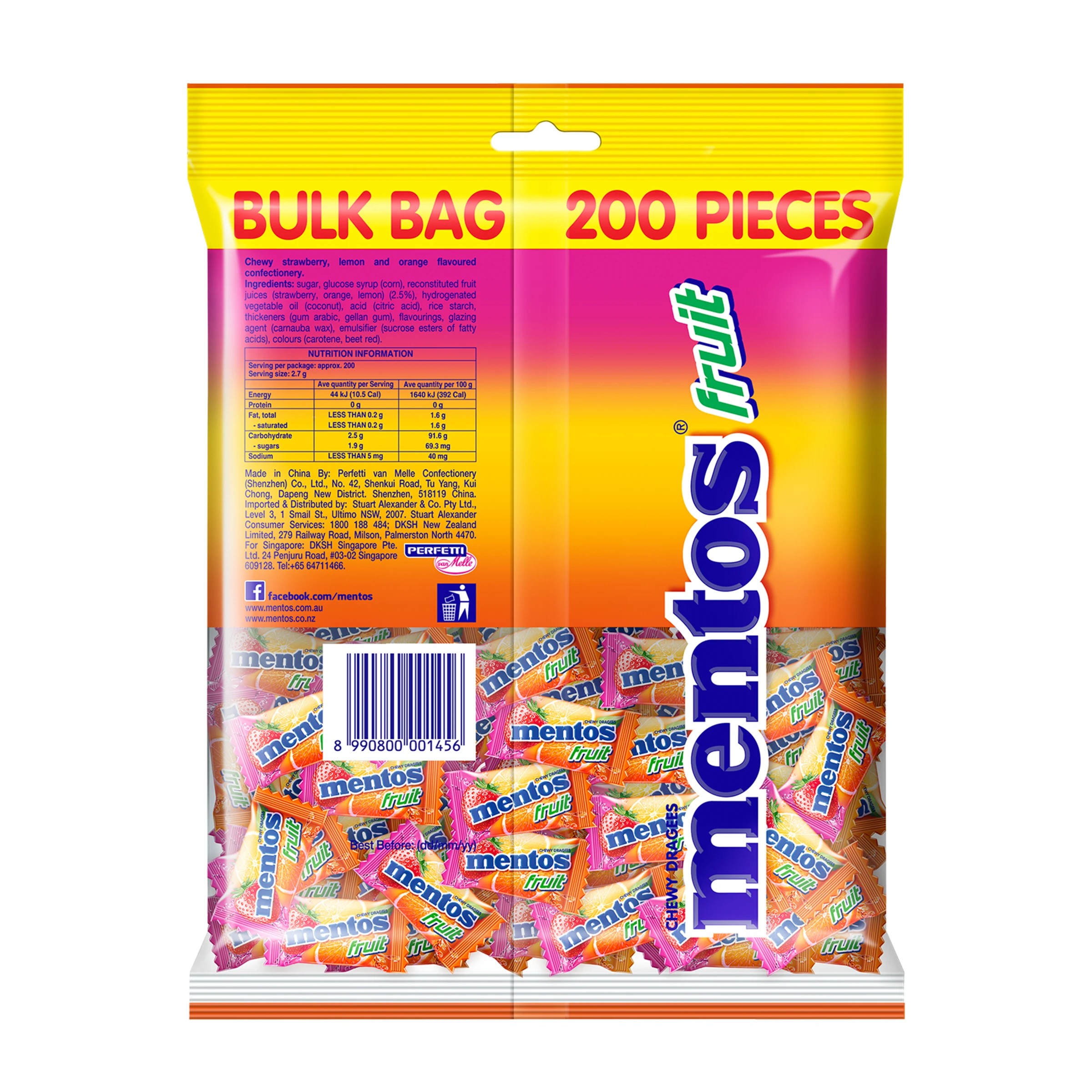 2 200 Piece Mentos Bulk Bag - Mint, 2 of 3
