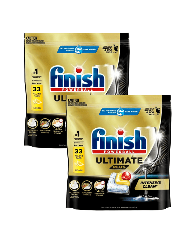 Finish Ultimate Plus Dishwasher Tablets Lemon 33'