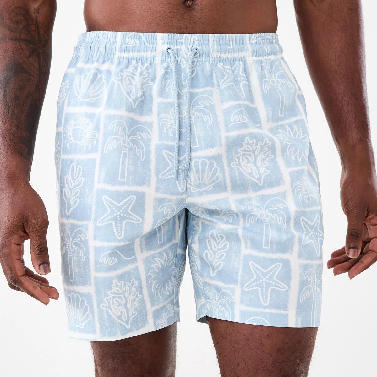 1 Regular Print Boardshorts Blu Stamp, 1 of 6