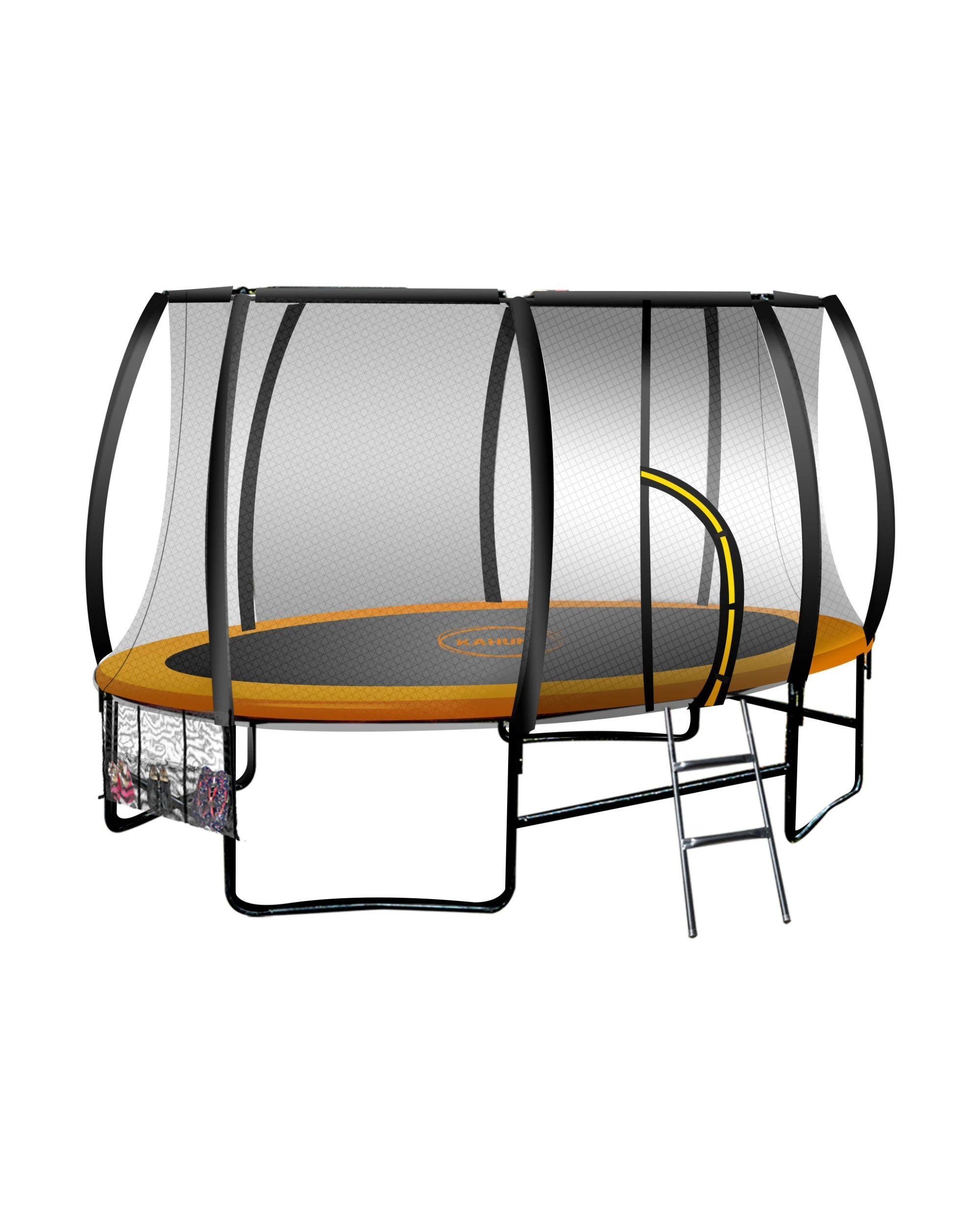 1 Kahuna Trampoline 8 ft x 14 ft Oval Outdoor - Orange, 1 of 8