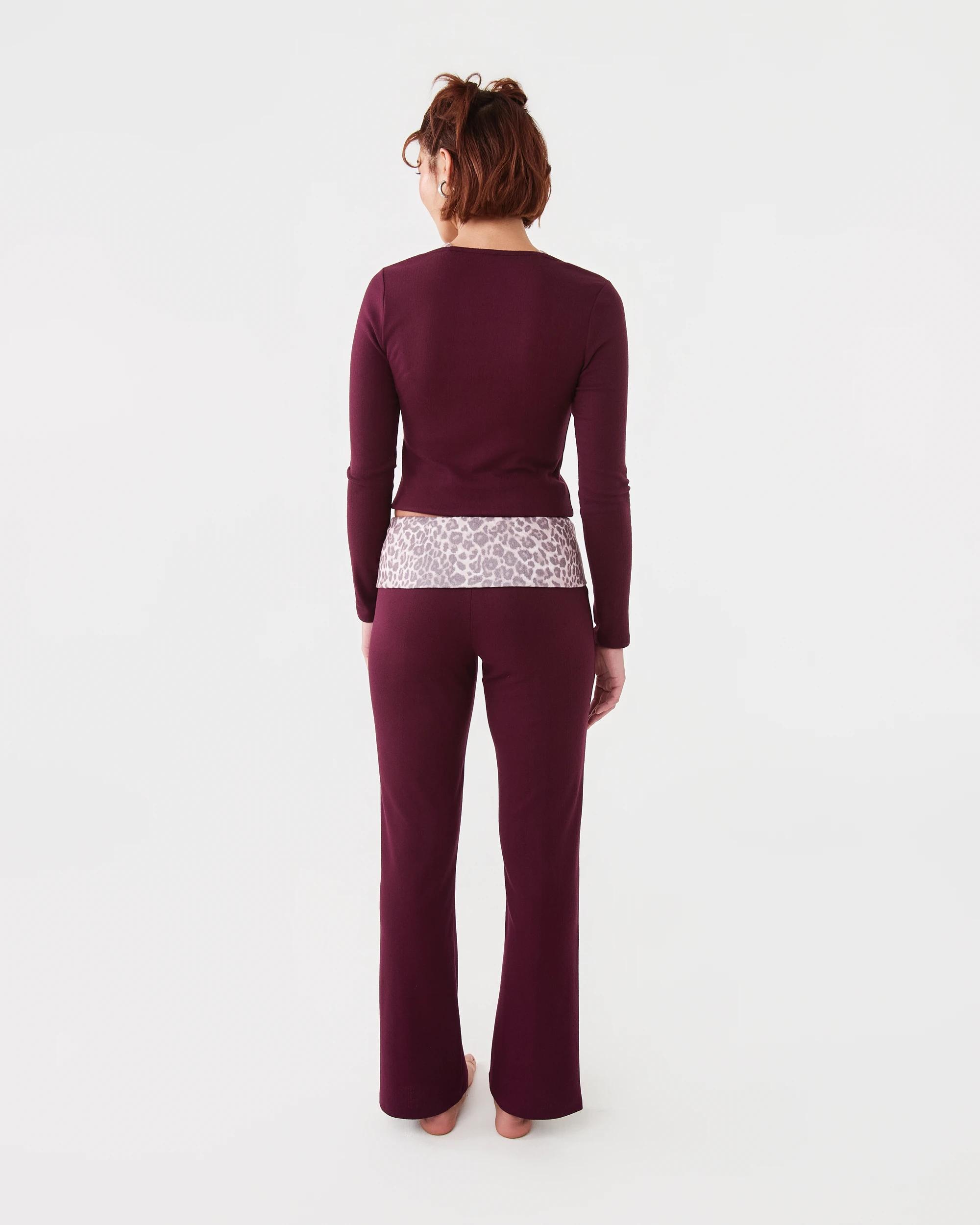 4 Long Sleeve Double Layer Top Velvet Red, 4 of 6