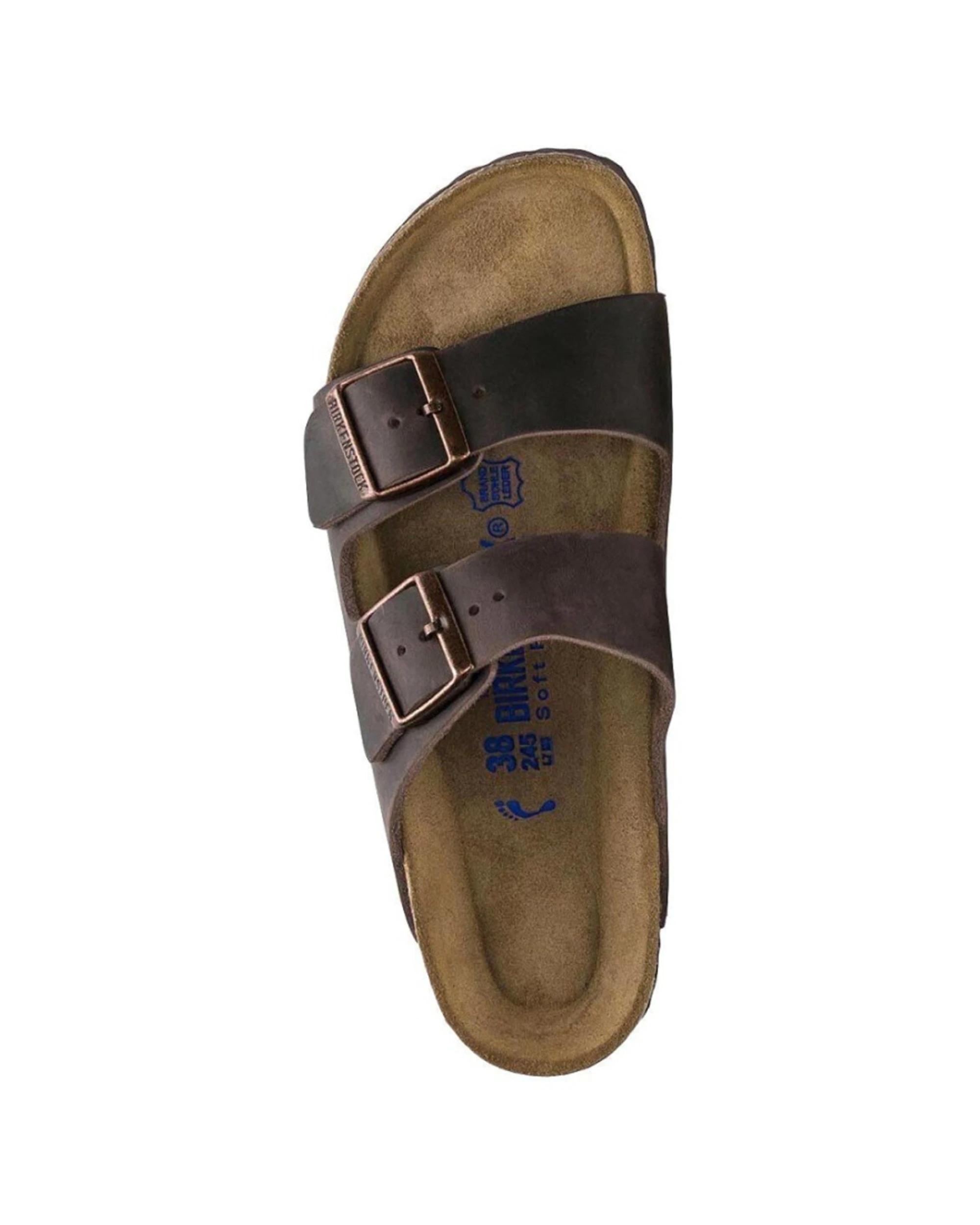 3 Birkenstock Arizona Soft Foot Oiled Leather Sandals Regular HABANA, 3 of 6