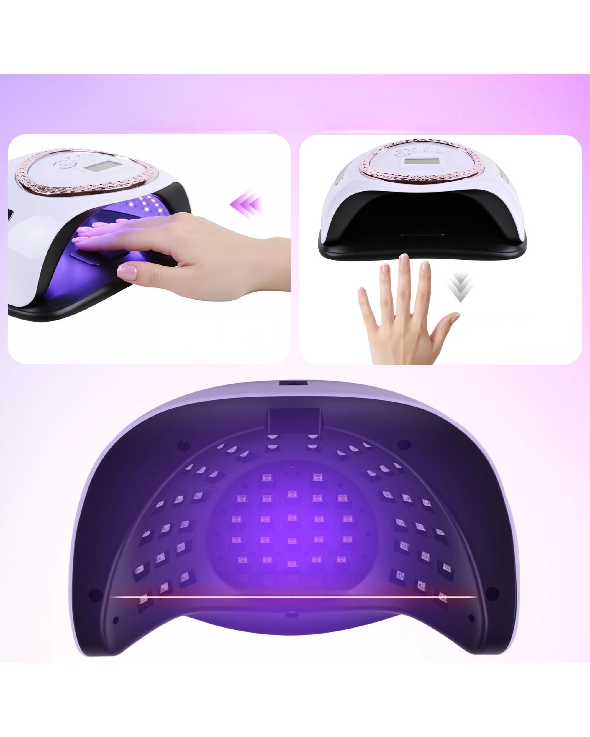 3 Advwin Professional 3-in-1 Nail Set: UV/LED Nail Lamp - White, 3 of 8