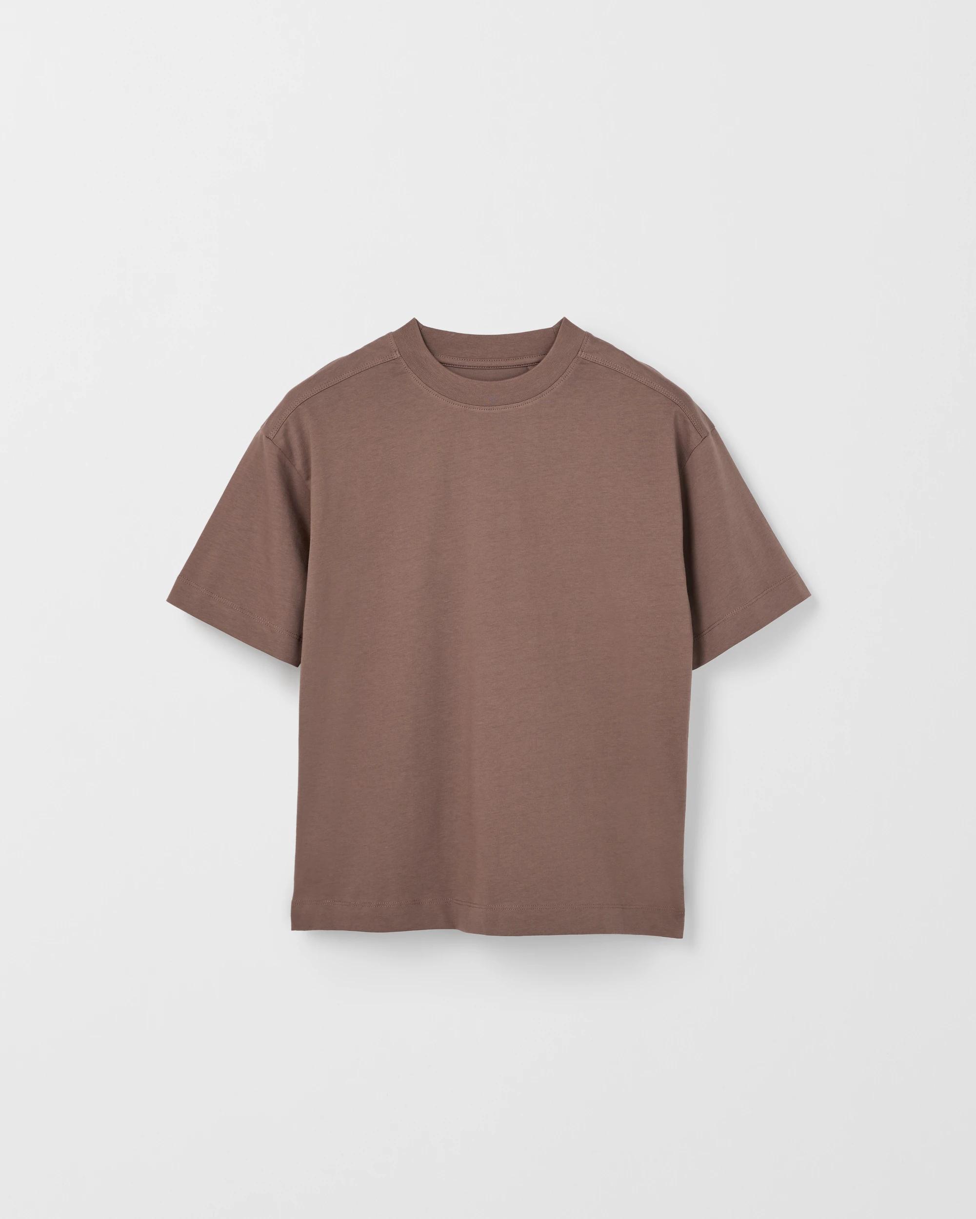 1 Target Kids Australian Cotton Oversized Plain T-Shirt BROWN, 1 of 2