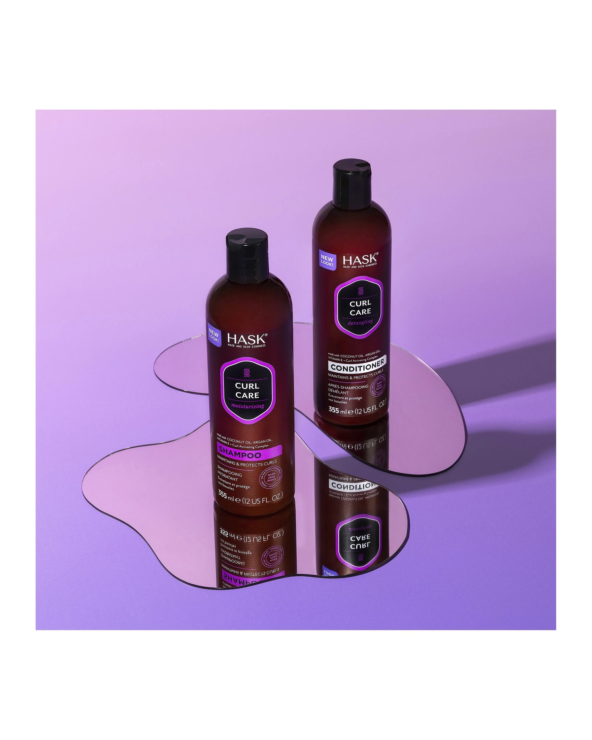 7 HASK Curl Care Detangling Conditioner 355ml - Coconut Oil, Argan Oil, Vitamin E and Curl Activating Complex, 7 of 10