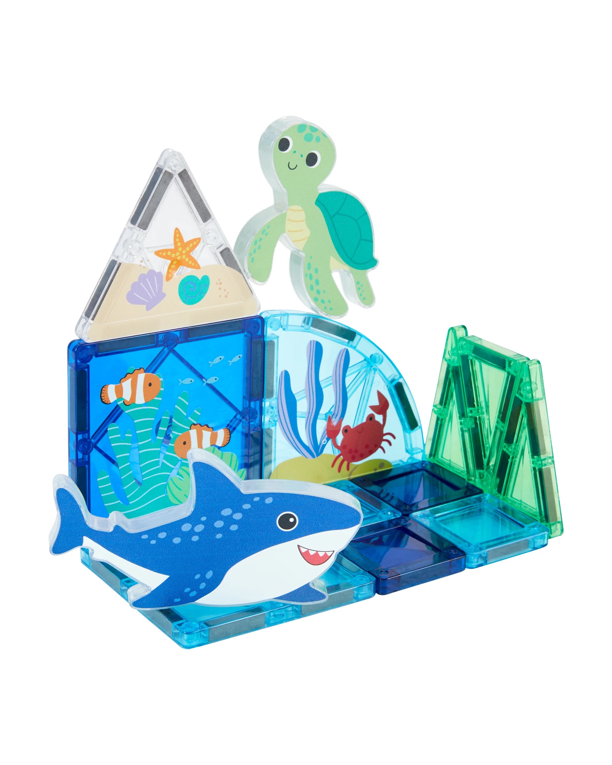 1 13 Piece Ocean Magnetic Tiles, 1 of 7