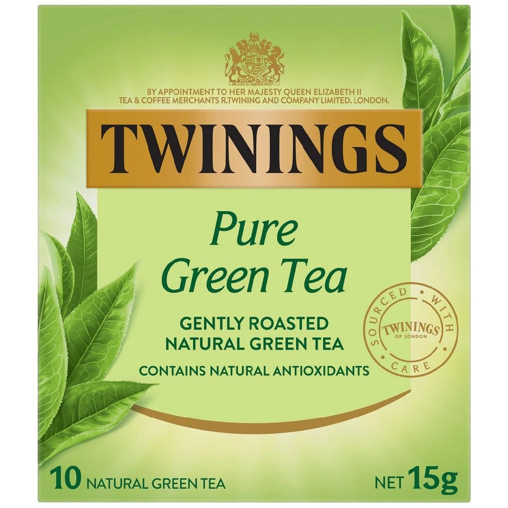 2 Twinings Pure Green Tea Bags 10 Pack, 2 of 4