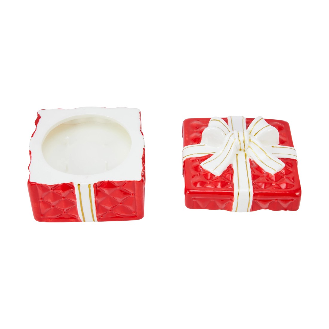 5 Christmas Present Ceramic Candle, 5 of 5
