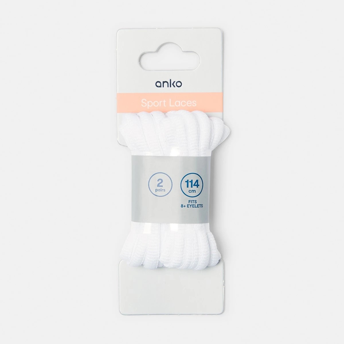 1 2 Pack Sport Laces - White, 1 of 3