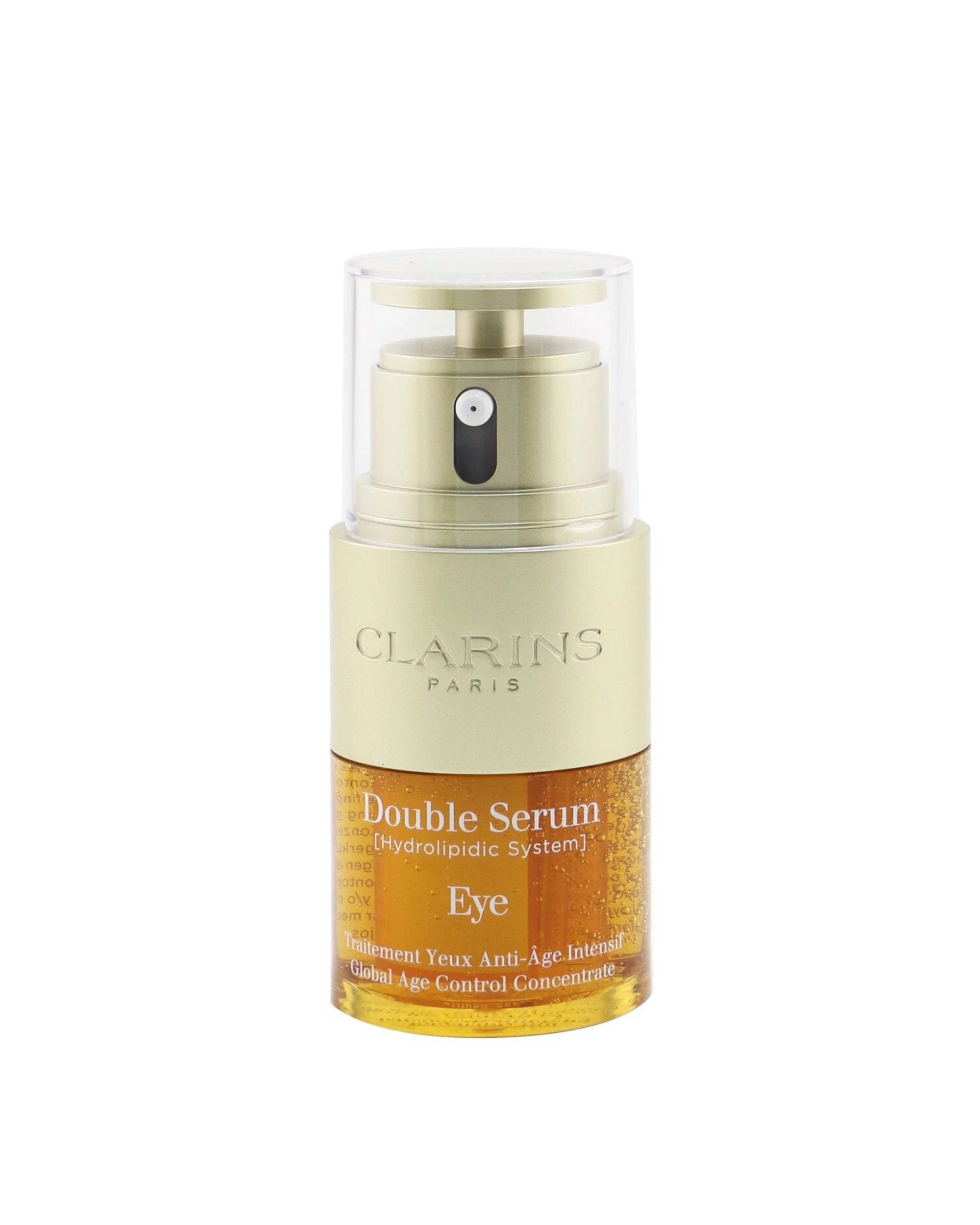 1 Clarins Double Serum Eye (Hydrolipidic System) Global Age Control Concentrate  20ml/0.6oz, 1 of 3