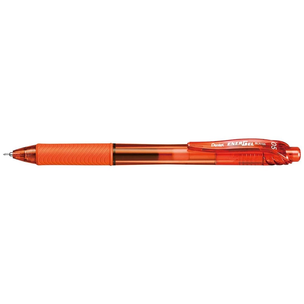 1 Pentel Energel X BLN105 Gel Pen 0.5mm Orange, 1 of 1