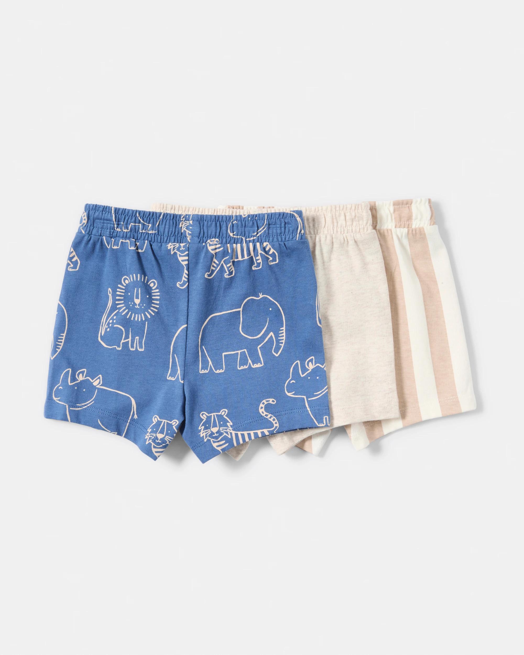 2 3 Pack Print Shorts DOE SKIN SAFARI, 2 of 8