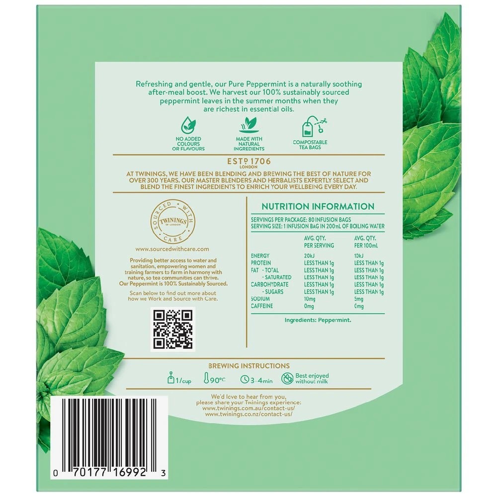 3 Twinings Peppermint Tea Bags 80 Pack, 3 of 4