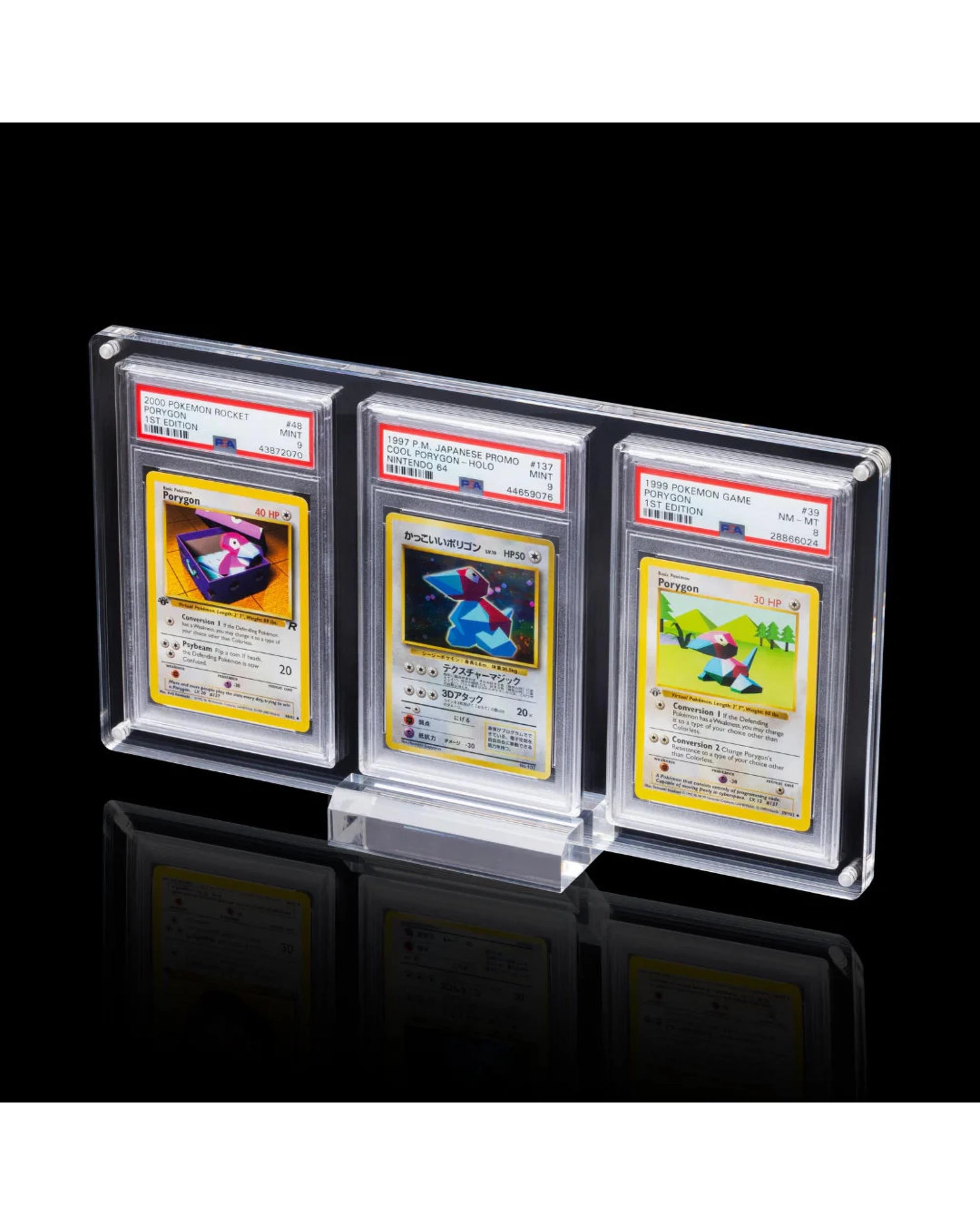 2 AcryShield Triple PSA Graded Card Acrylic Display Case with Stand, 2 of 7