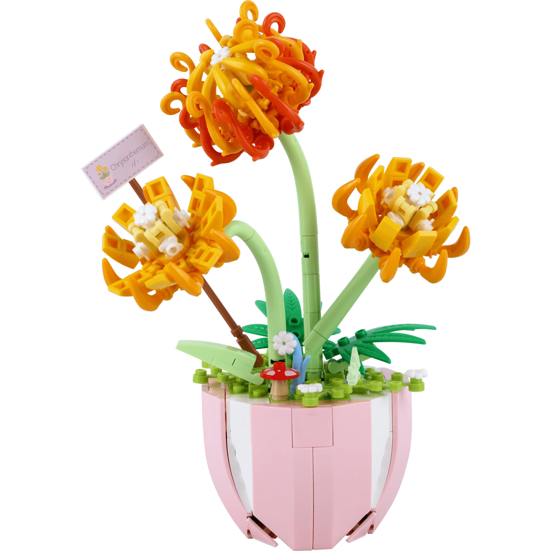 5 Mini Blocks Flower Series: Flower Pot - Assorted, 5 of 9