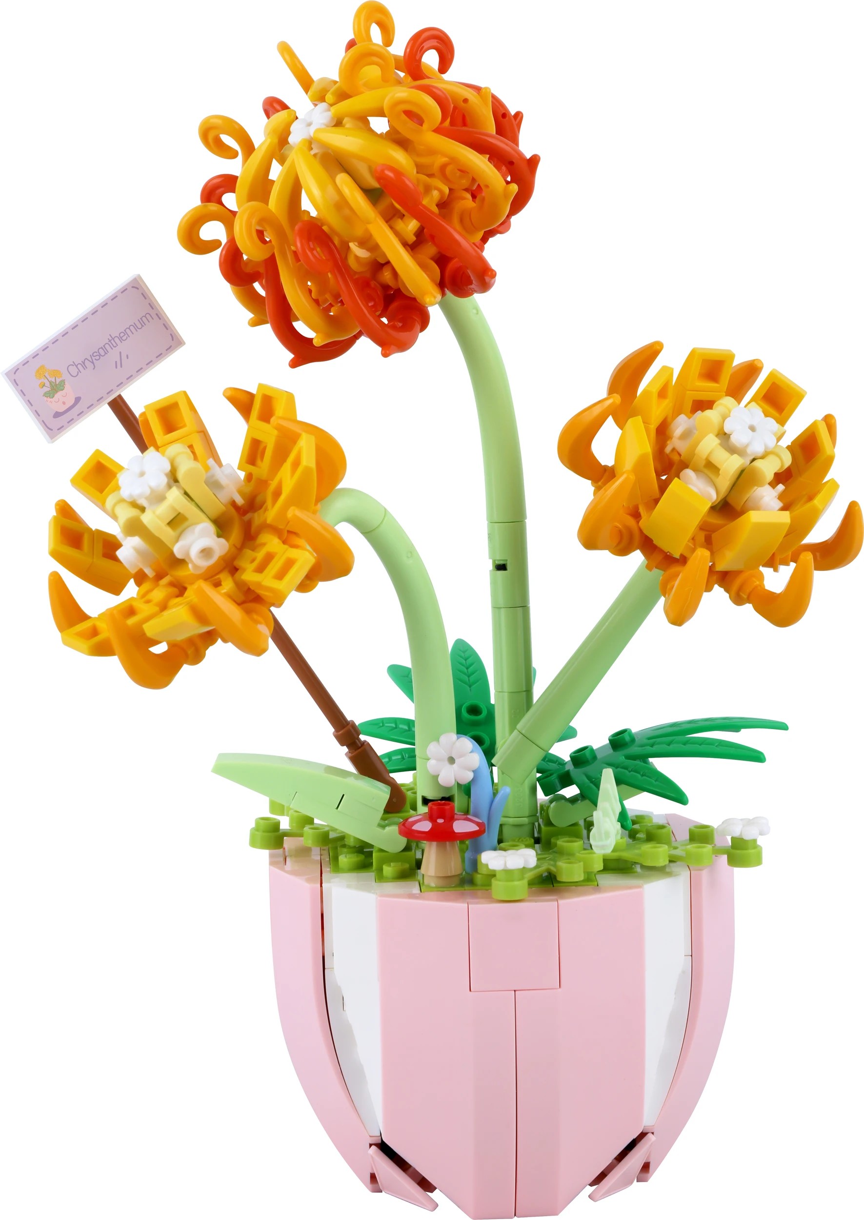 5 Mini Blocks Flower Series: Flower Pot - Assorted, 5 of 9