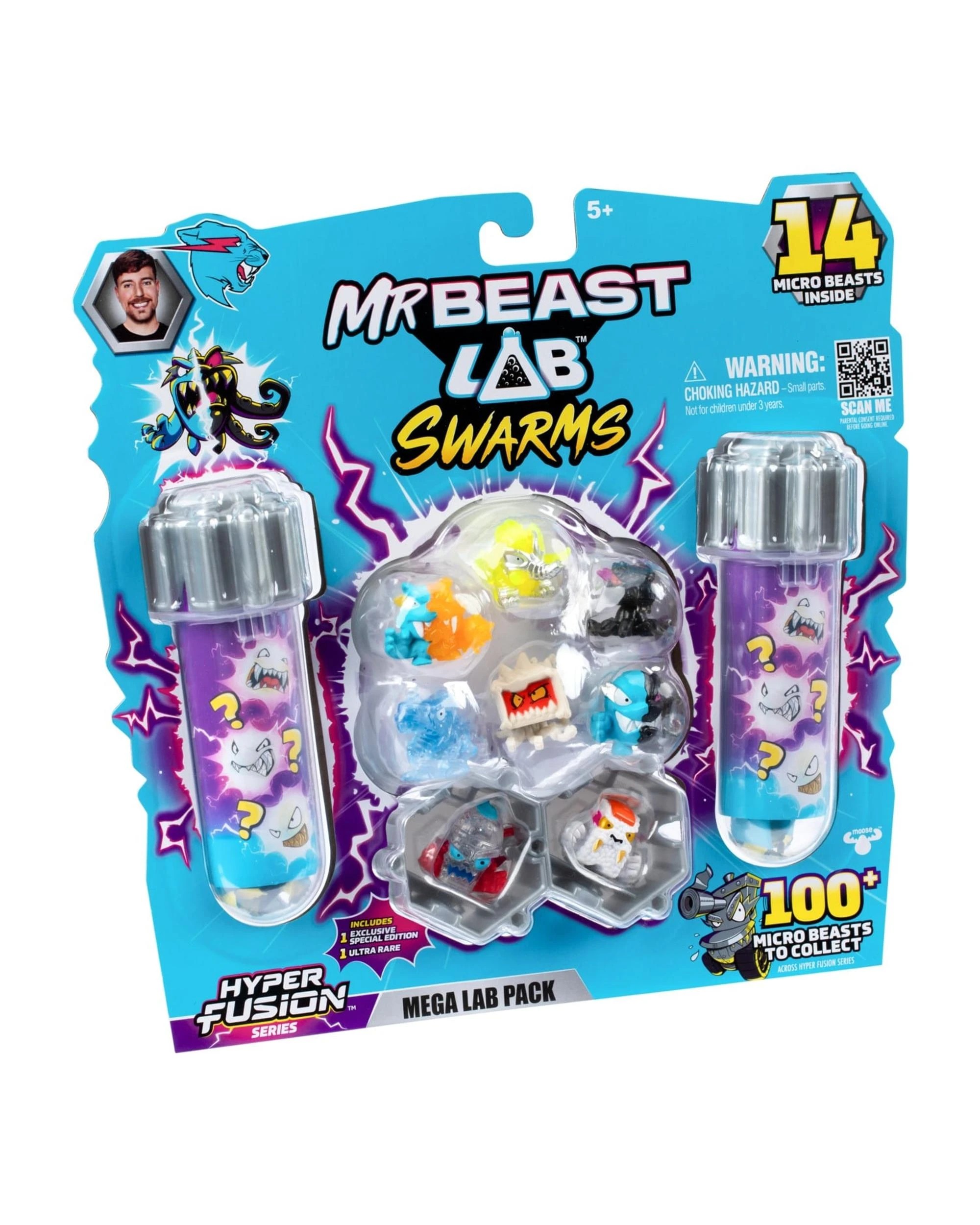 4 Mr Beast Lab Swarms Hyper Fusion Series Mega Lab 14 Figure Pack - Megawatt Mammoth, 4 of 7